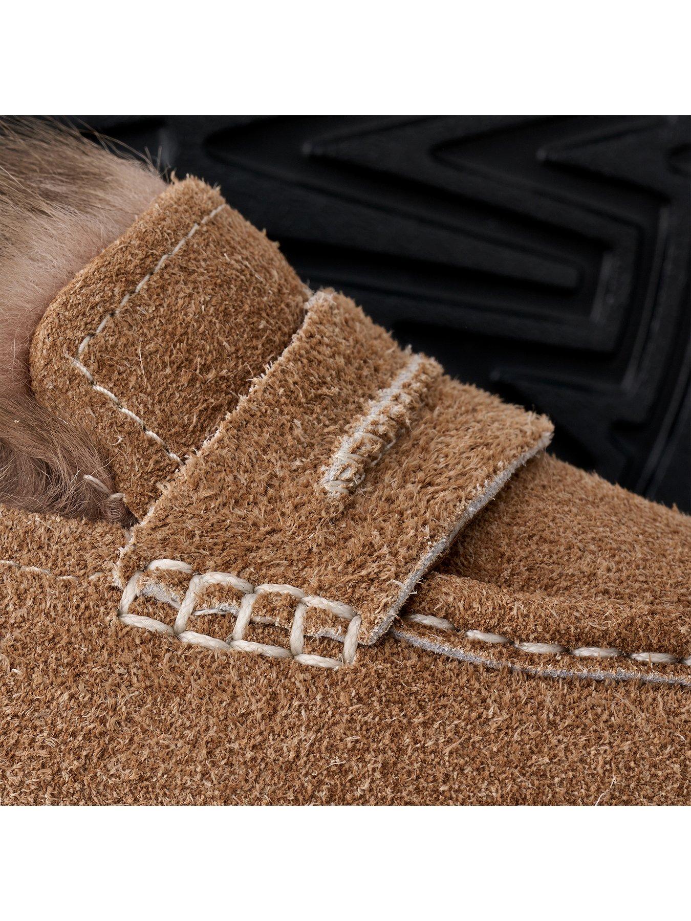 Image 4 of 4 of UGG Womens Ellis Plush Lined Lug Sole Loafers - Brown