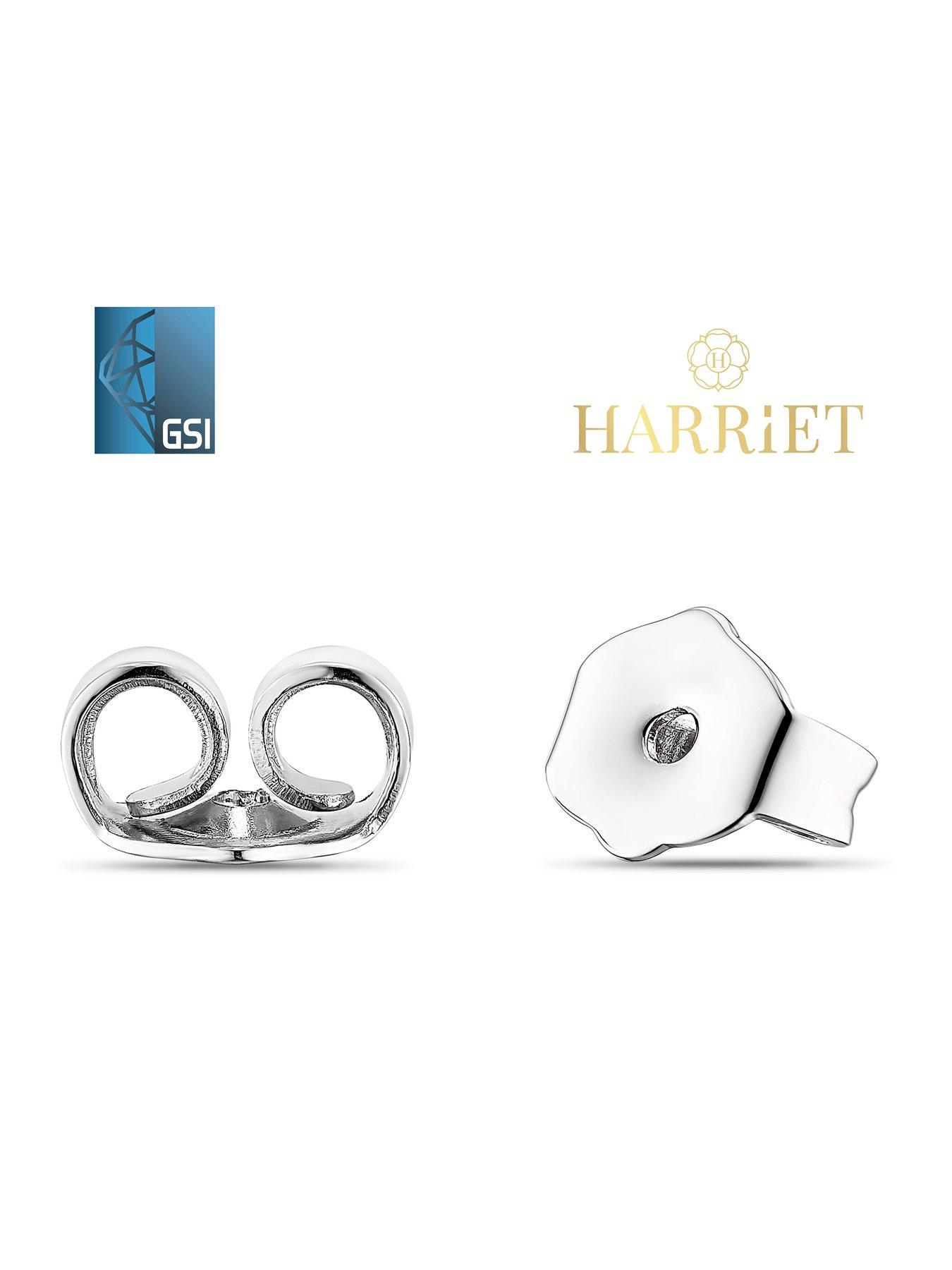 Image 2 of 2 of Harriet by Hsamuel 9ct White Gold 0.50ct Lab-Grown Diamond Solitaire Stud Earrings