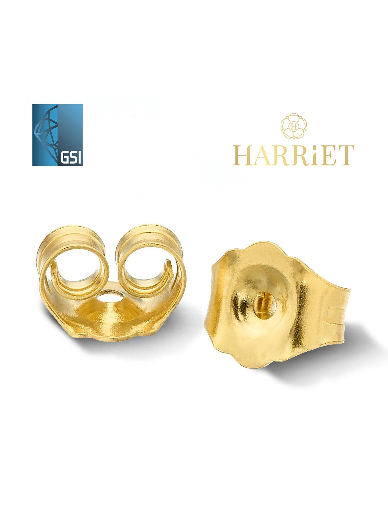 Image 2 of 2 of Harriet by Hsamuel 9ct Yellow Gold 0.50ct Lab-Grown Diamond Solitaire Stud Earrings