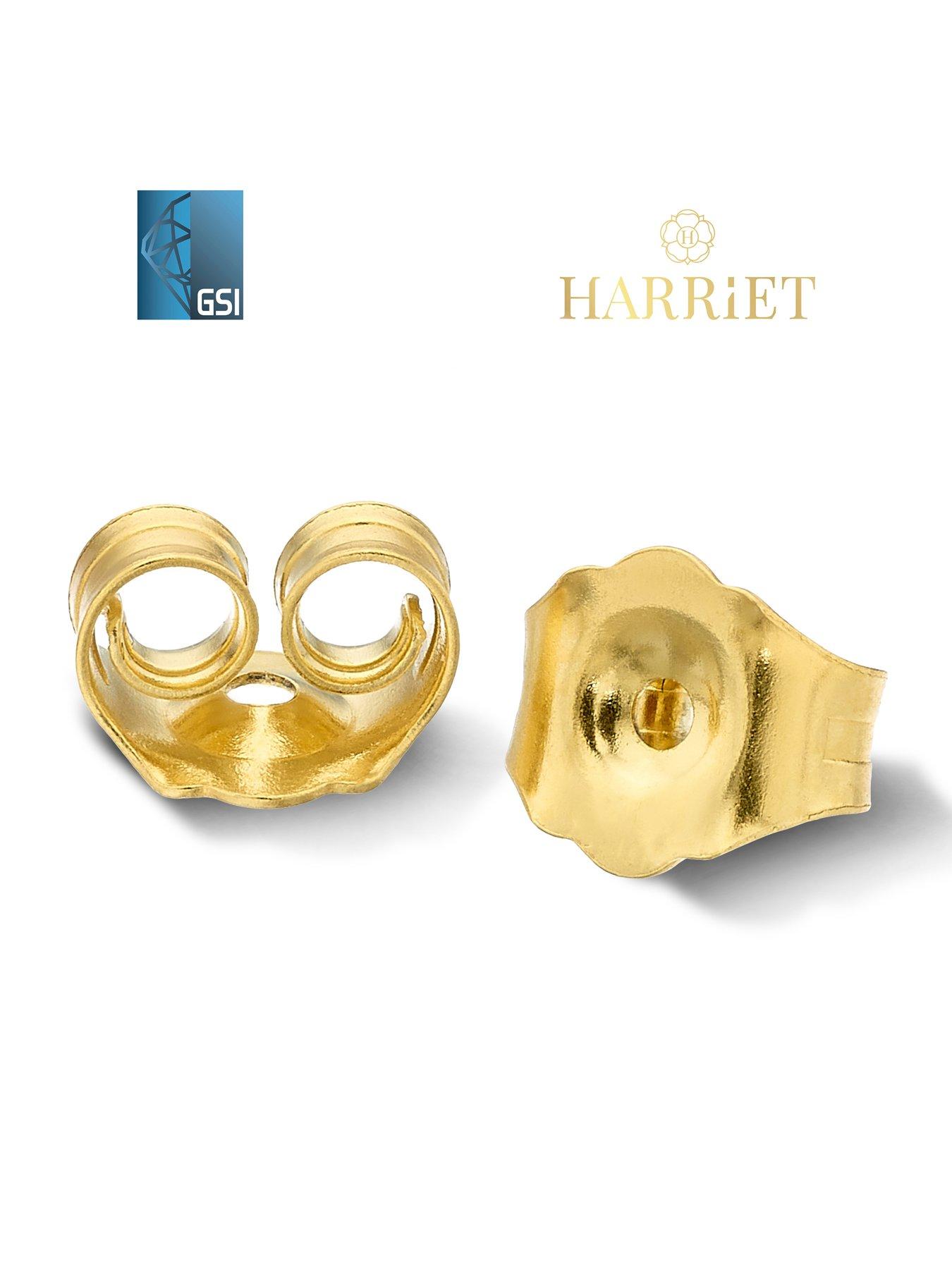 Image 2 of 2 of Harriet by Hsamuel 9ct White Gold 1ct Lab-Grown Diamond Solitaire Stud Earrings