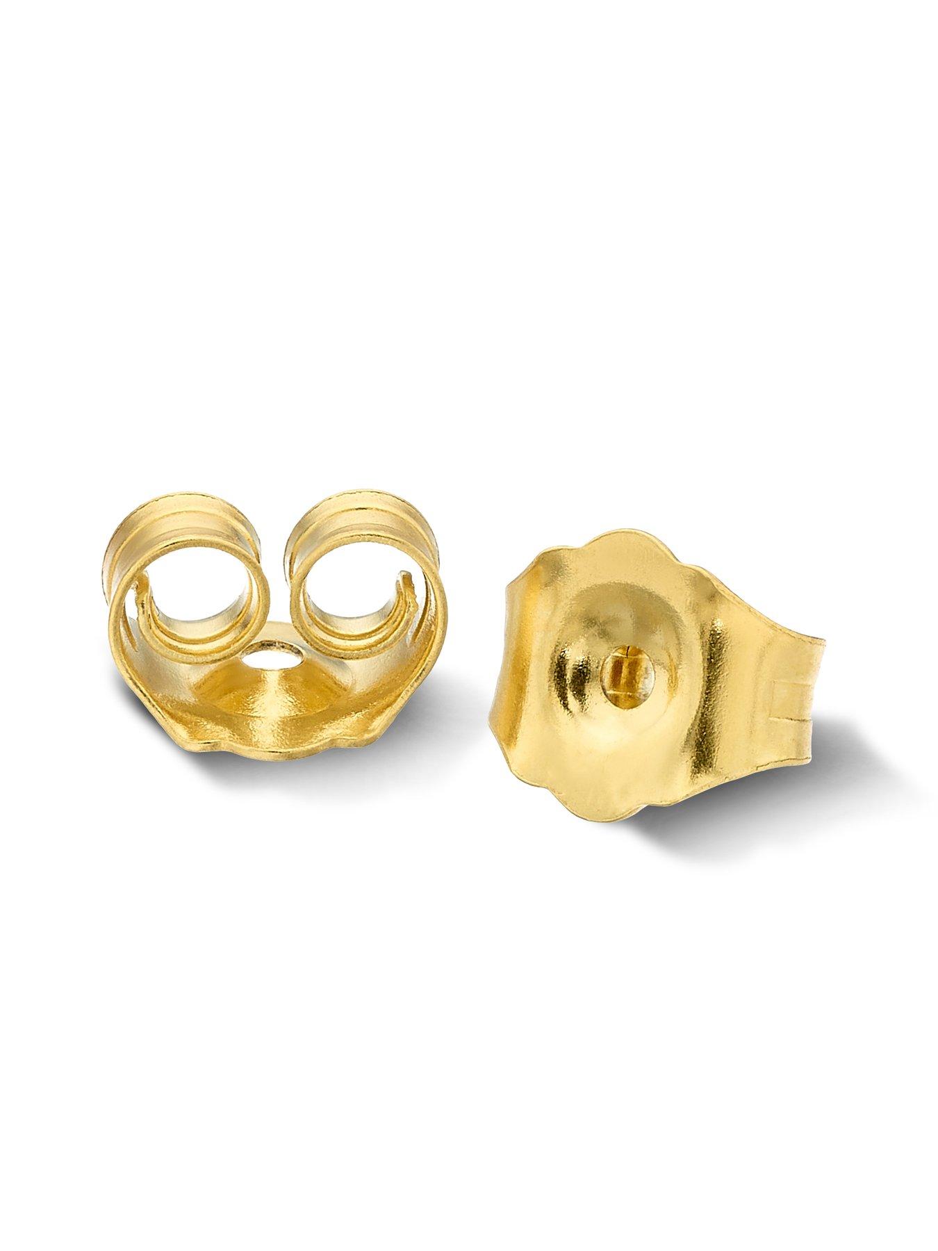 Image 2 of 2 of Harriet Harriet by Hsamuel 9ct Yellow Gold 1ct Lab-Grown Diamond Solitaire Stud Earrings