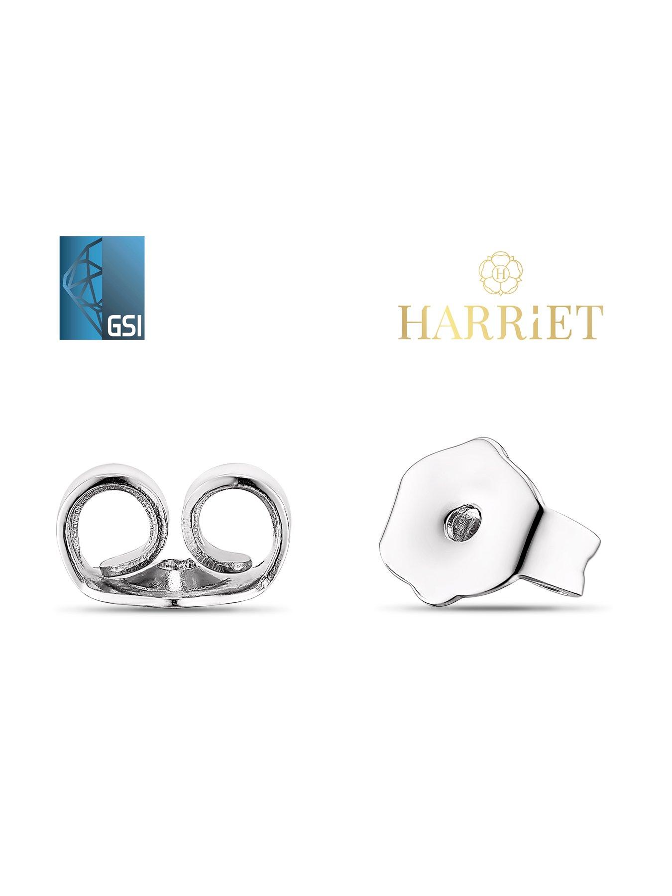 Image 2 of 2 of Harriet by HSamuel 9ct White Gold 1.5ct Lab-Grown Diamond Solitaire Stud Earrings