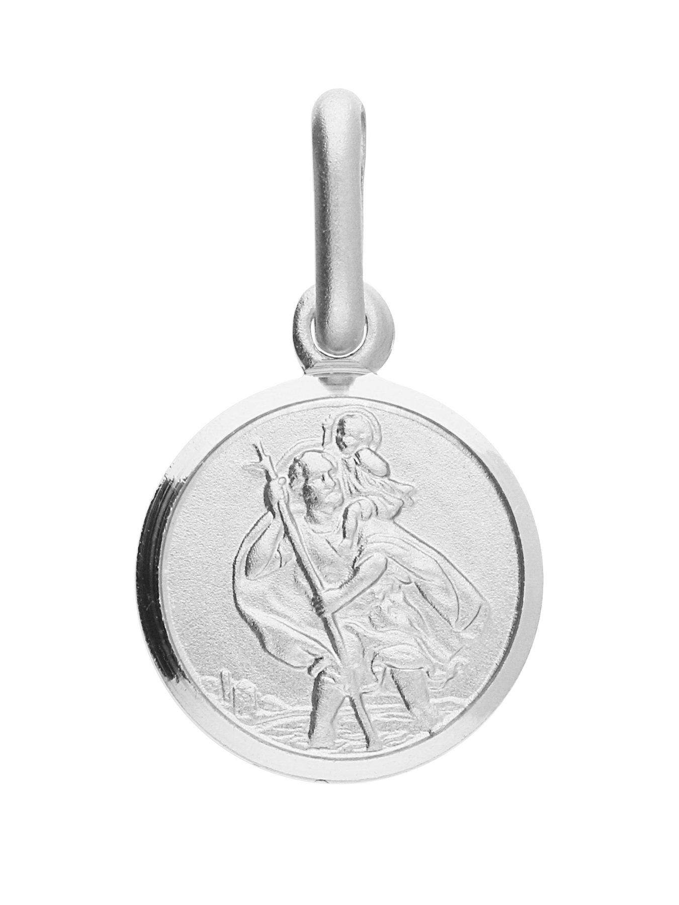 Image 1 of 2 of Ernest Jones Children's Sterling Silver St Christopher Pendant