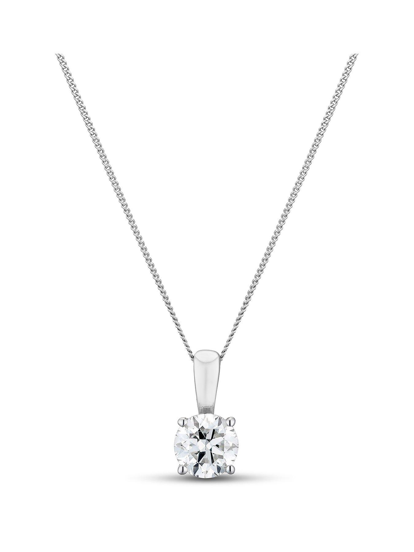 Image 1 of 3 of Harriet Harriet 0.50ct Lab-Grown Diamond Solitaire Pendant Necklace - One Colour