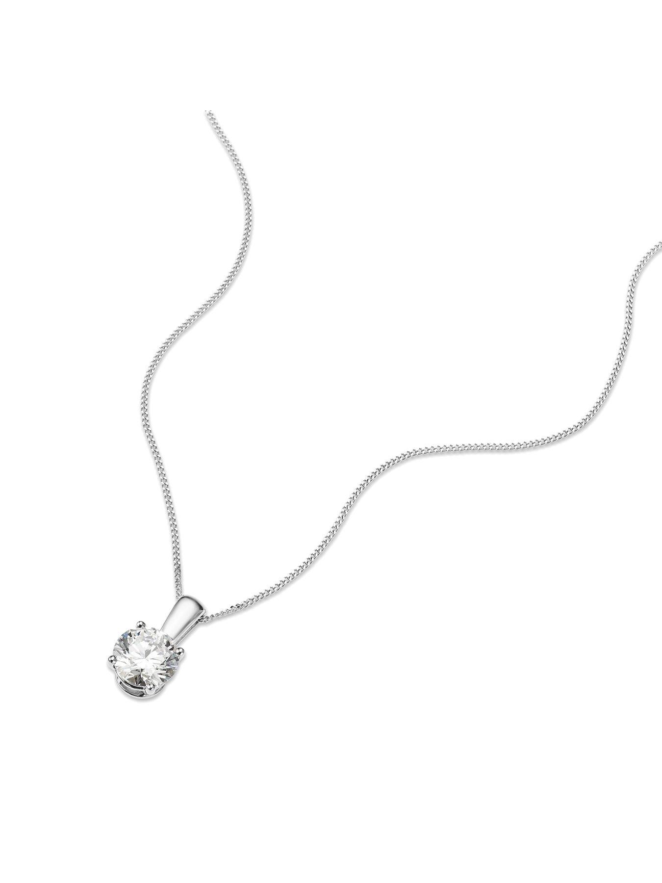 Image 2 of 3 of Harriet Harriet 0.50ct Lab-Grown Diamond Solitaire Pendant Necklace - One Colour