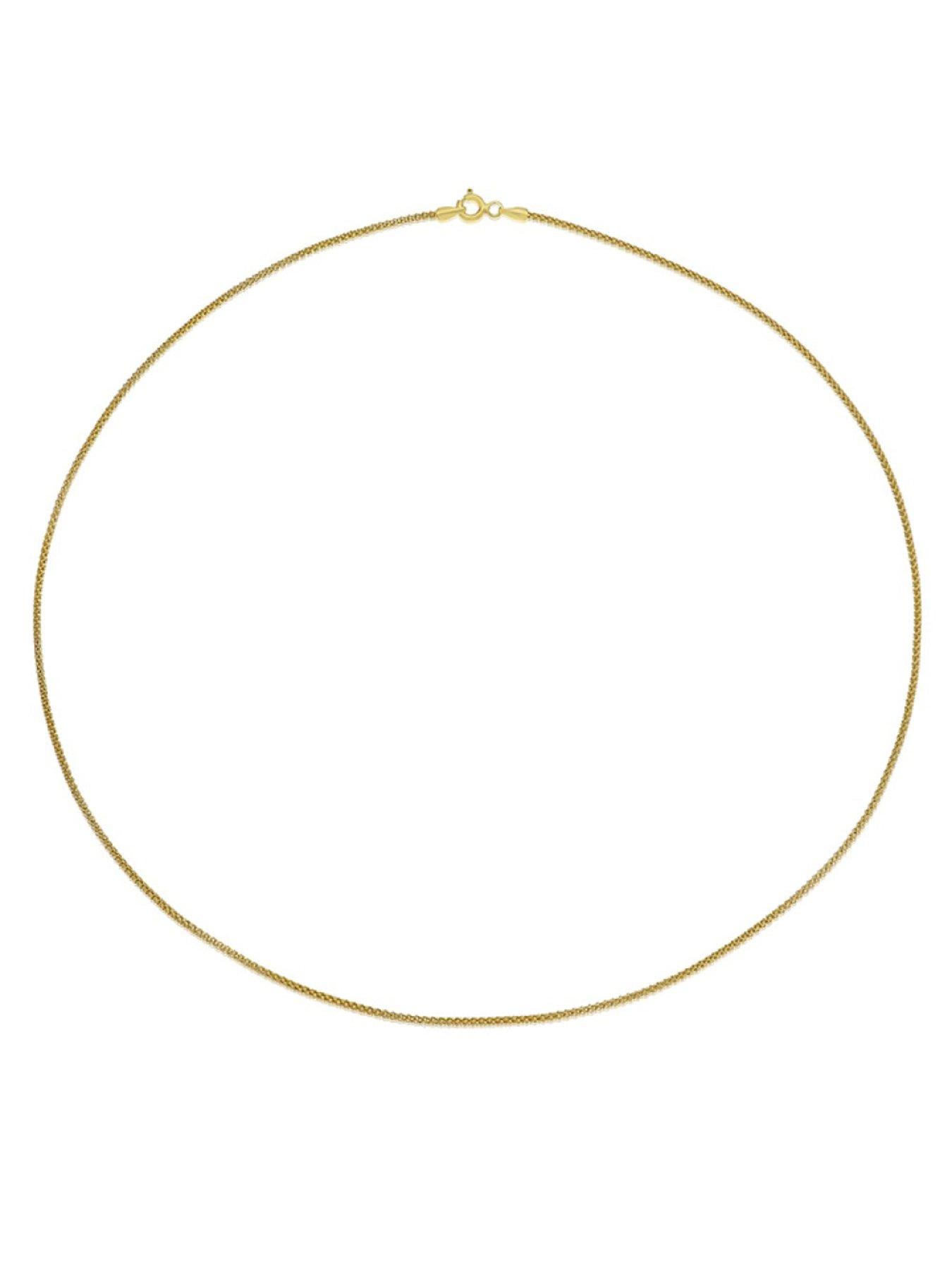 Image 2 of 3 of H. Samuel Silver Gold Plated Popcorn Chain Necklace 18"