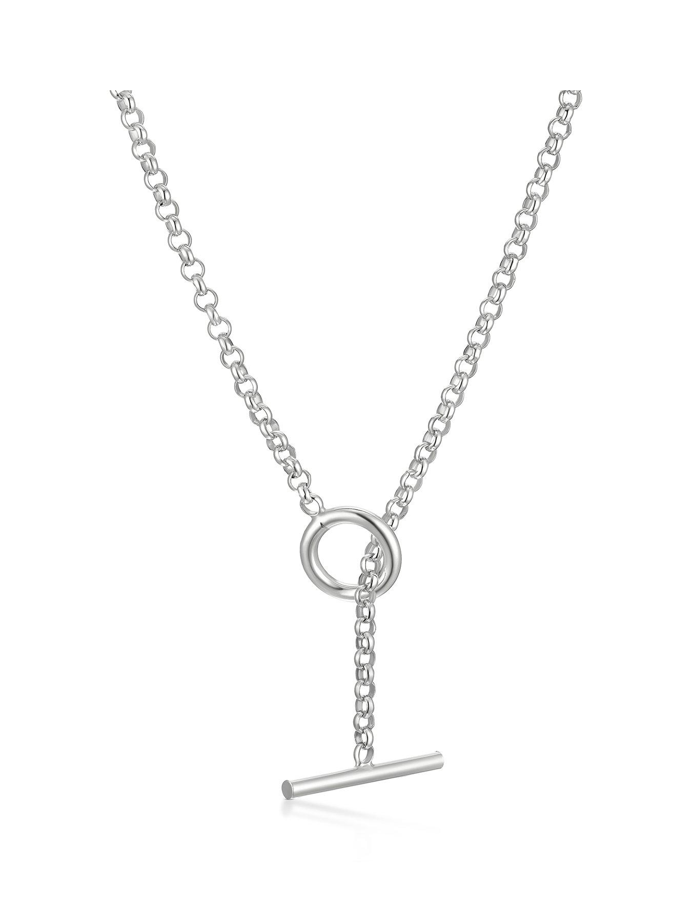 Image 1 of 3 of H. Samuel Sterling Silver T-Bar Belcher Necklace