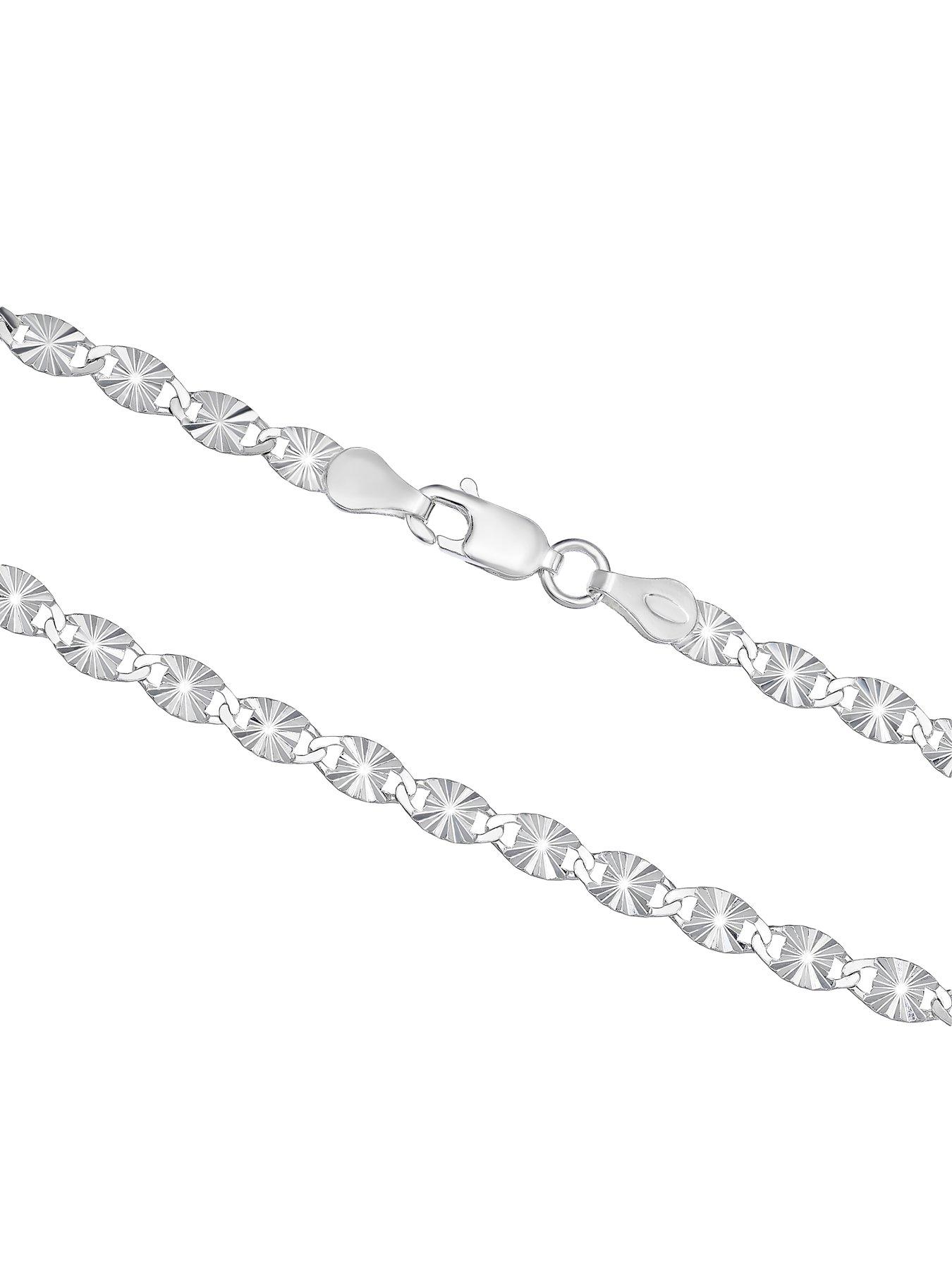 Image 3 of 3 of H. Samuel Sterling Silver Diamond-Cut Disc Station Bracelet 7.5"