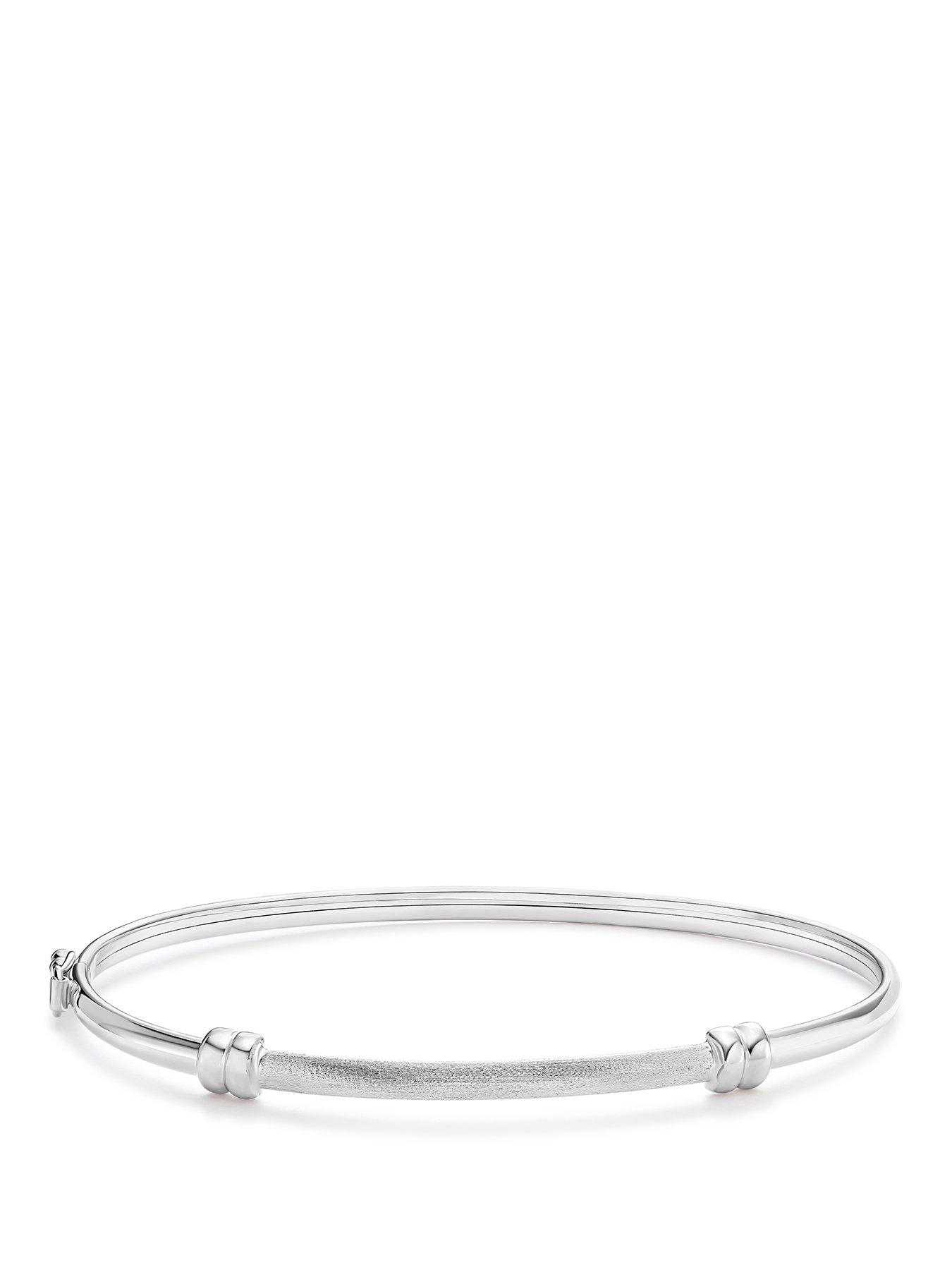 Image 1 of 2 of H. Samuel Sterling Silver Bar Detail Bangle