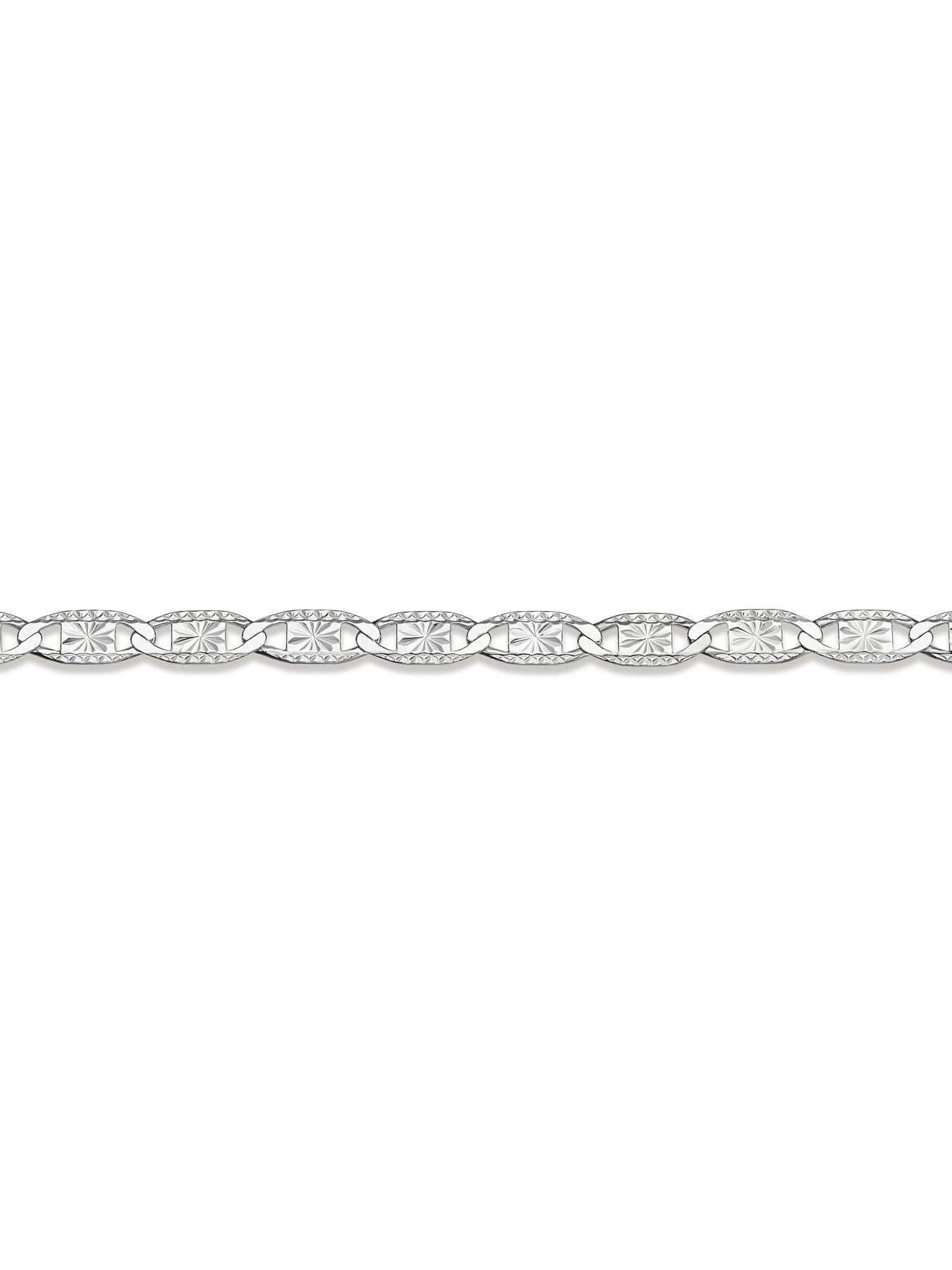 Image 2 of 3 of H. Samuel Sterling Silver Diamond Cut Large Oval Link Bracelet