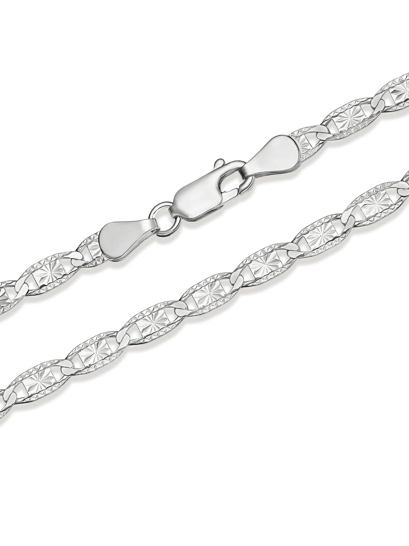 Image 3 of 3 of H. Samuel Sterling Silver Diamond Cut Large Oval Link Bracelet