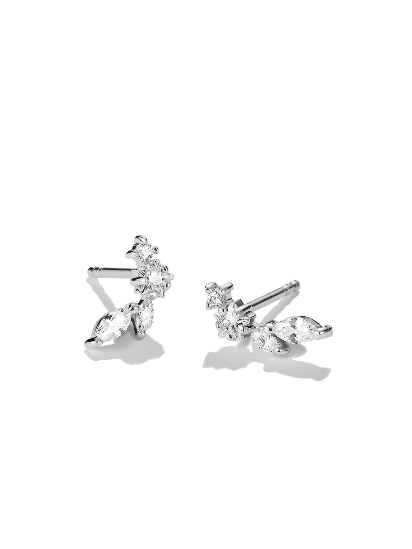 Image 2 of 2 of Thomas Sabo Delicate Stud Earrings w/white zirconia
