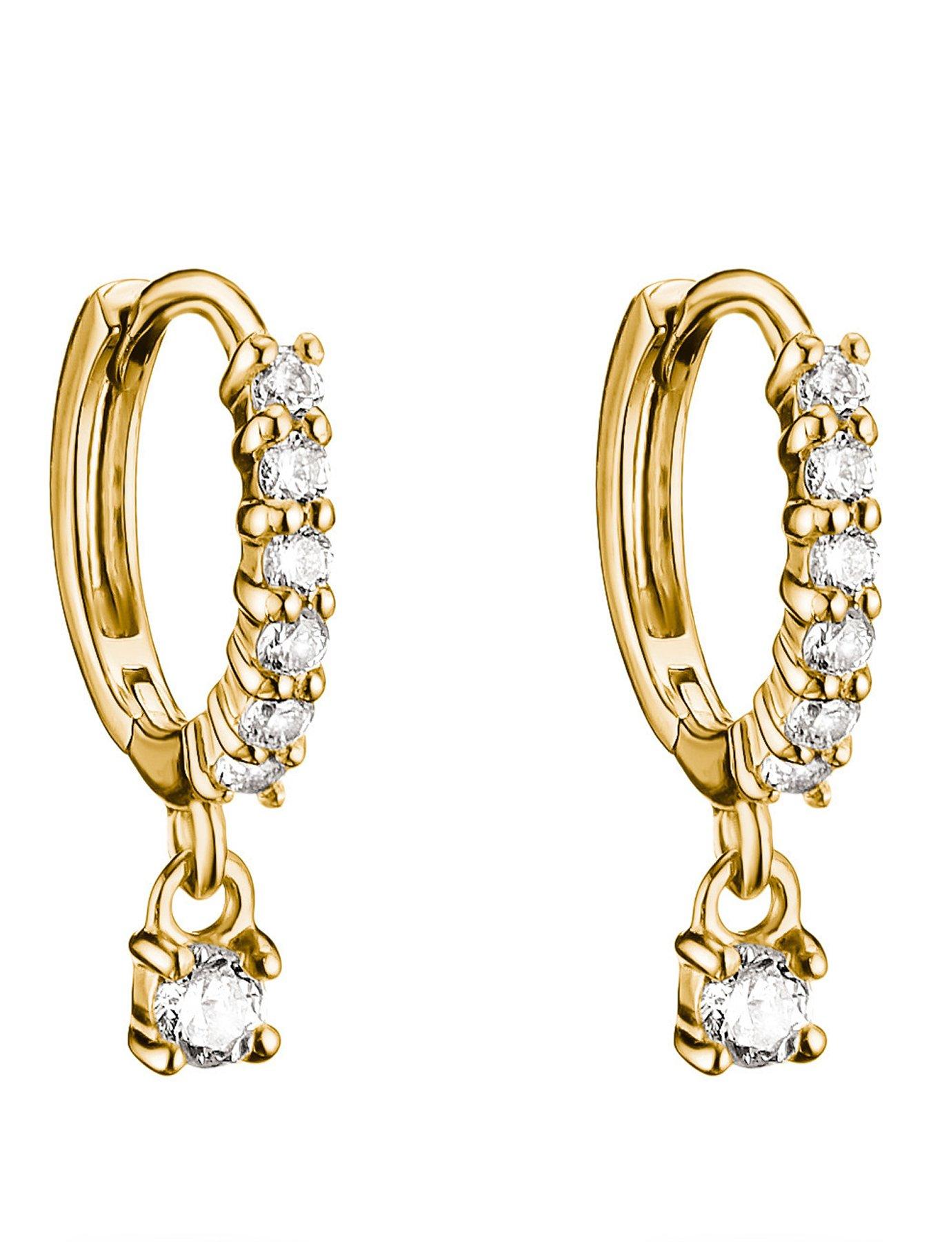 Image 1 of 2 of Thomas Sabo Pendant Hoop Earrings w/brilliant-cut zirconia