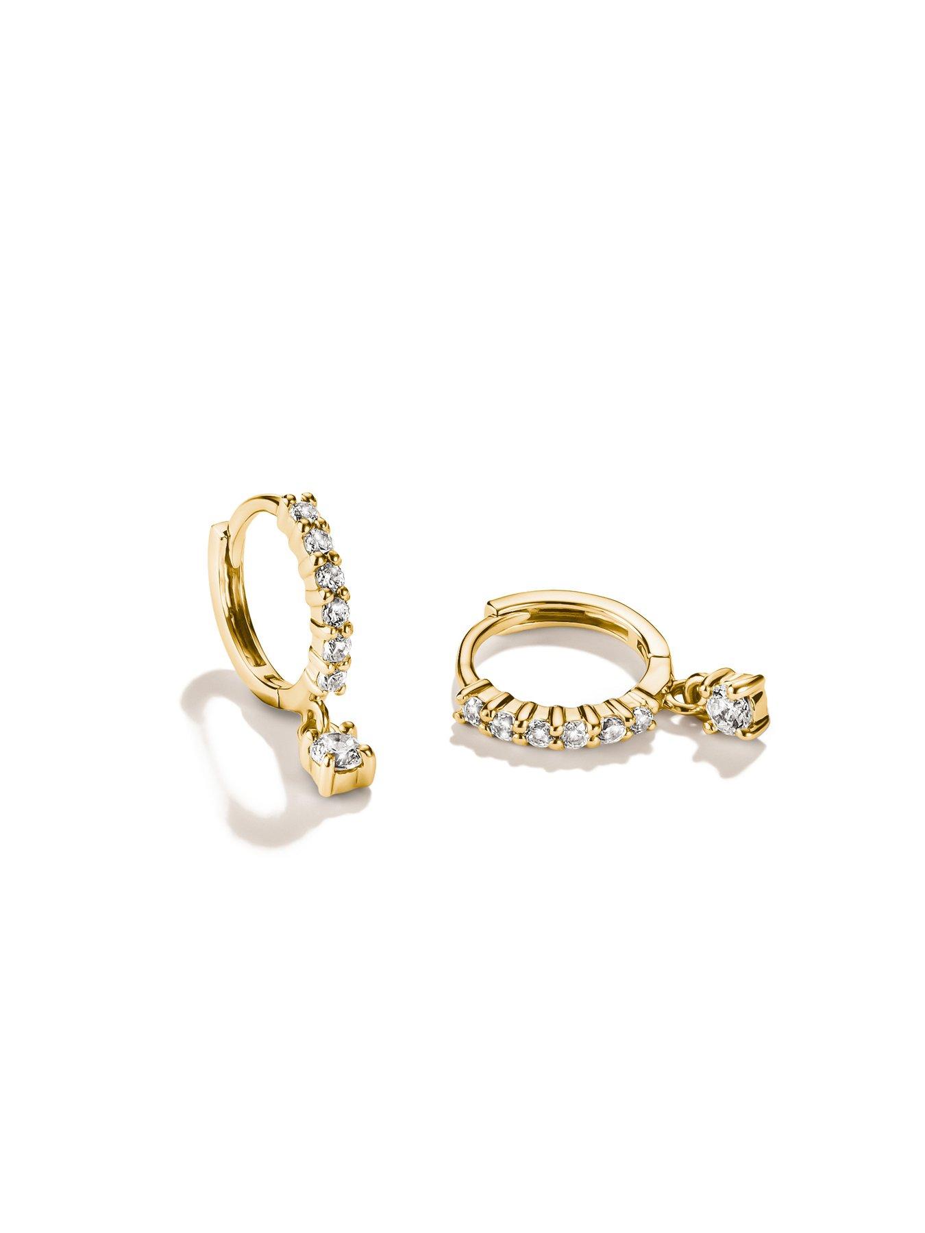 Image 2 of 2 of Thomas Sabo Pendant Hoop Earrings w/brilliant-cut zirconia
