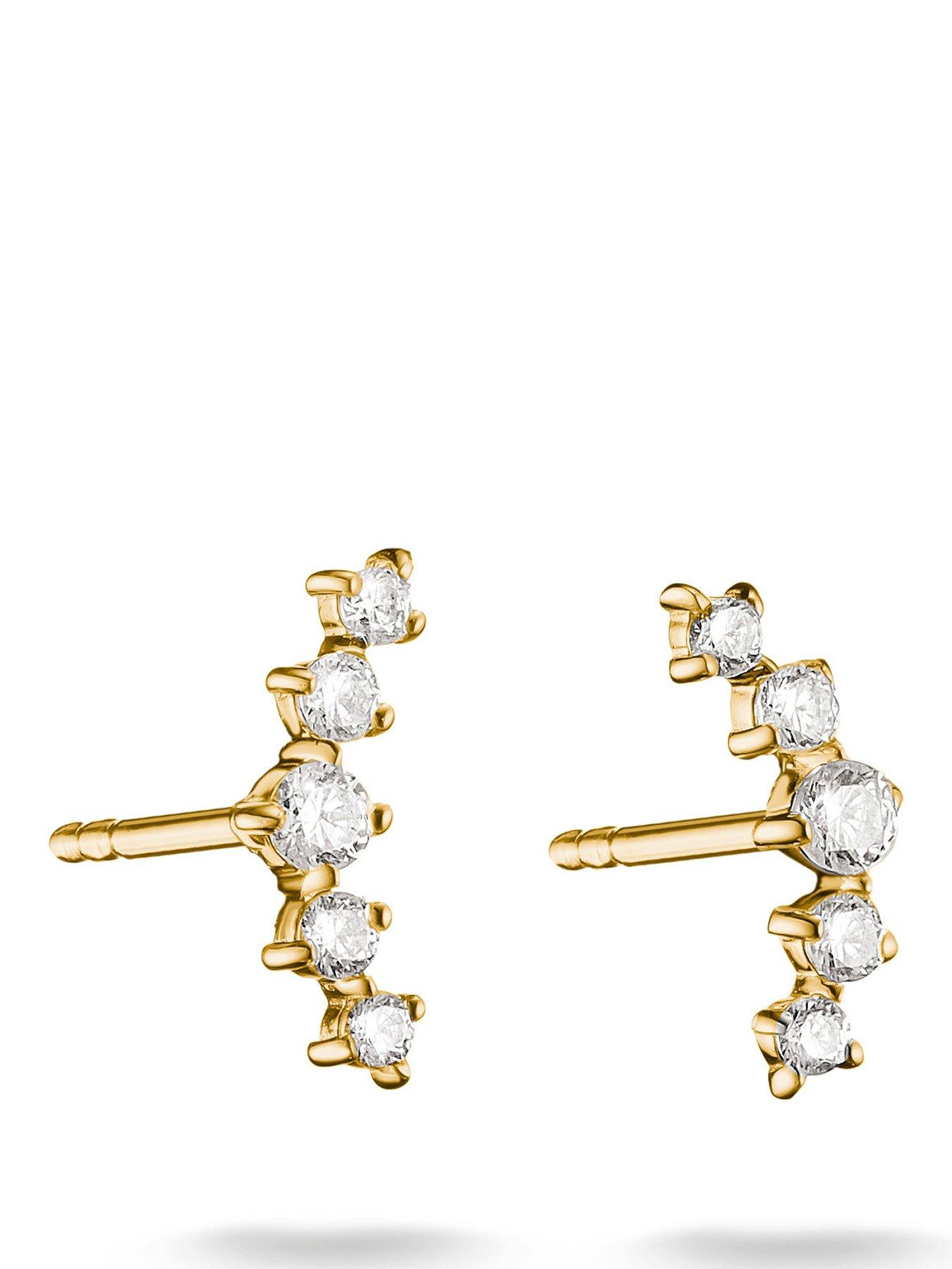 Image 1 of 2 of Thomas Sabo Graduated Stud Earrings w/white zirconia