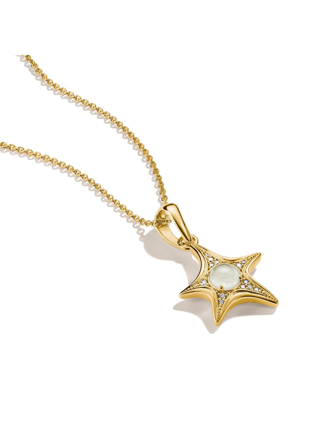 Image 2 of 4 of Thomas Sabo Starfish and Mother-of-Pearl Chain