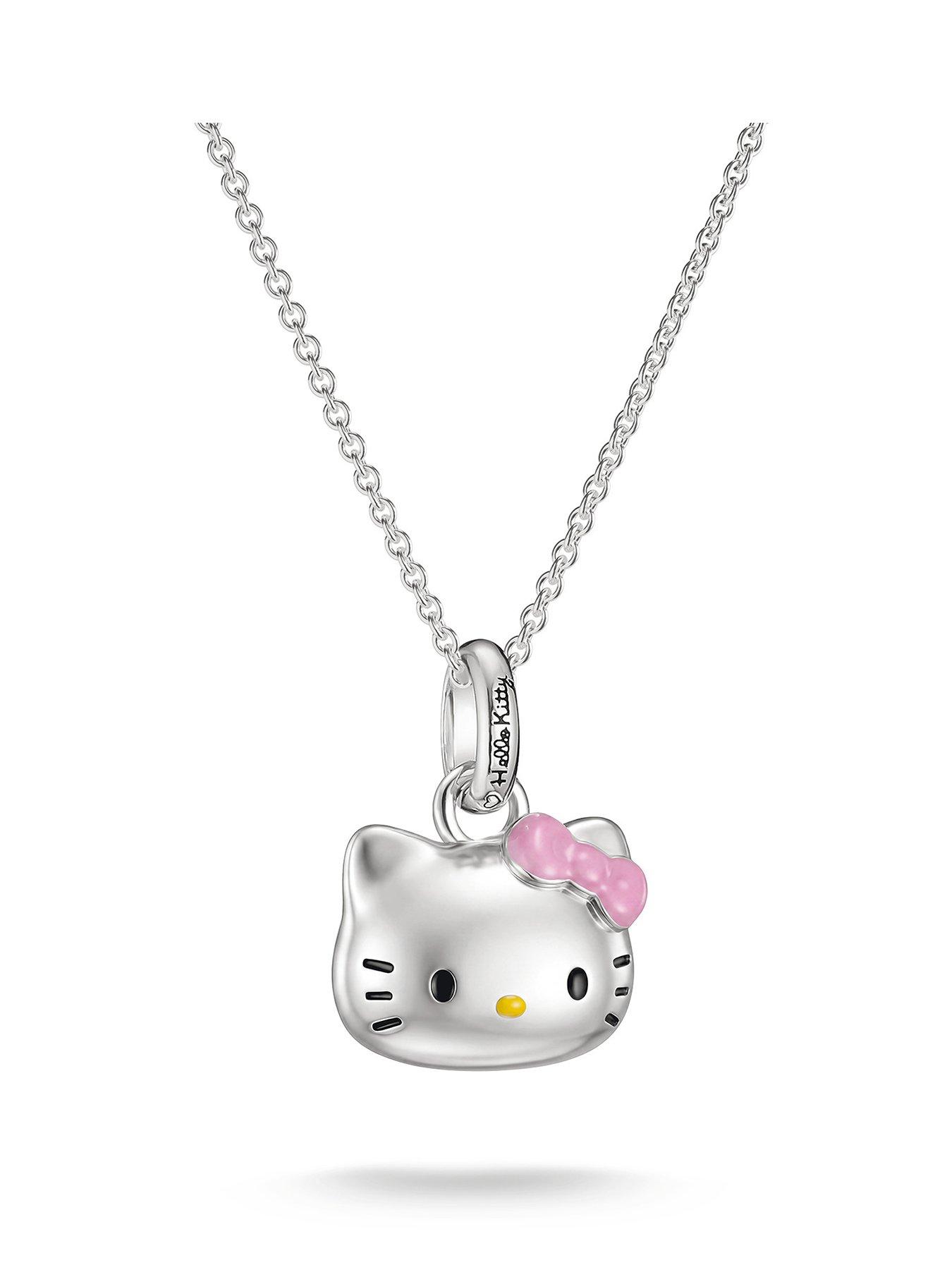Image 1 of 3 of Thomas Sabo THOMAS SABO x Hello Kitty Pink Bow Necklace