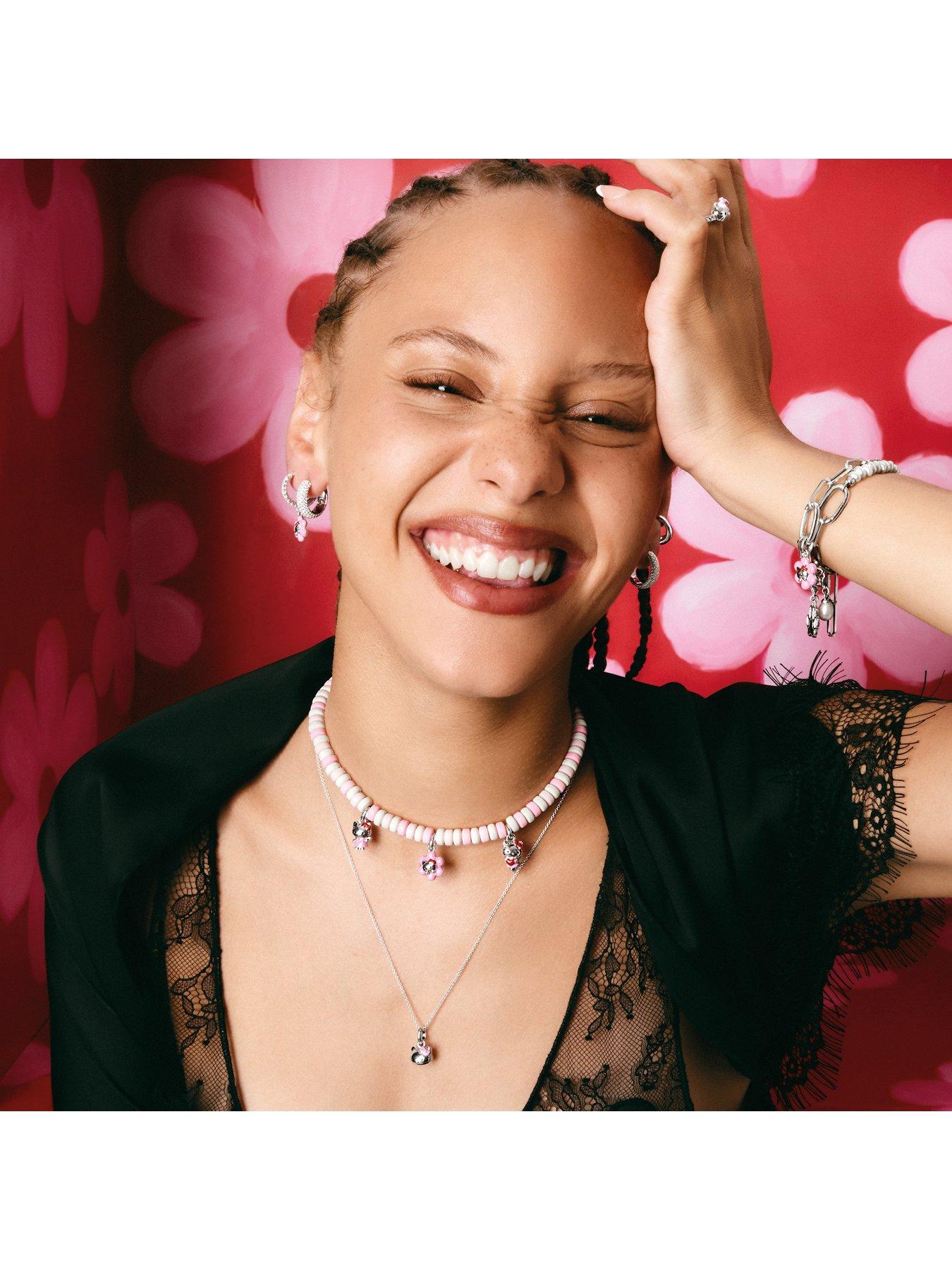 Image 3 of 3 of Thomas Sabo THOMAS SABO x Hello Kitty Pink Bow Necklace