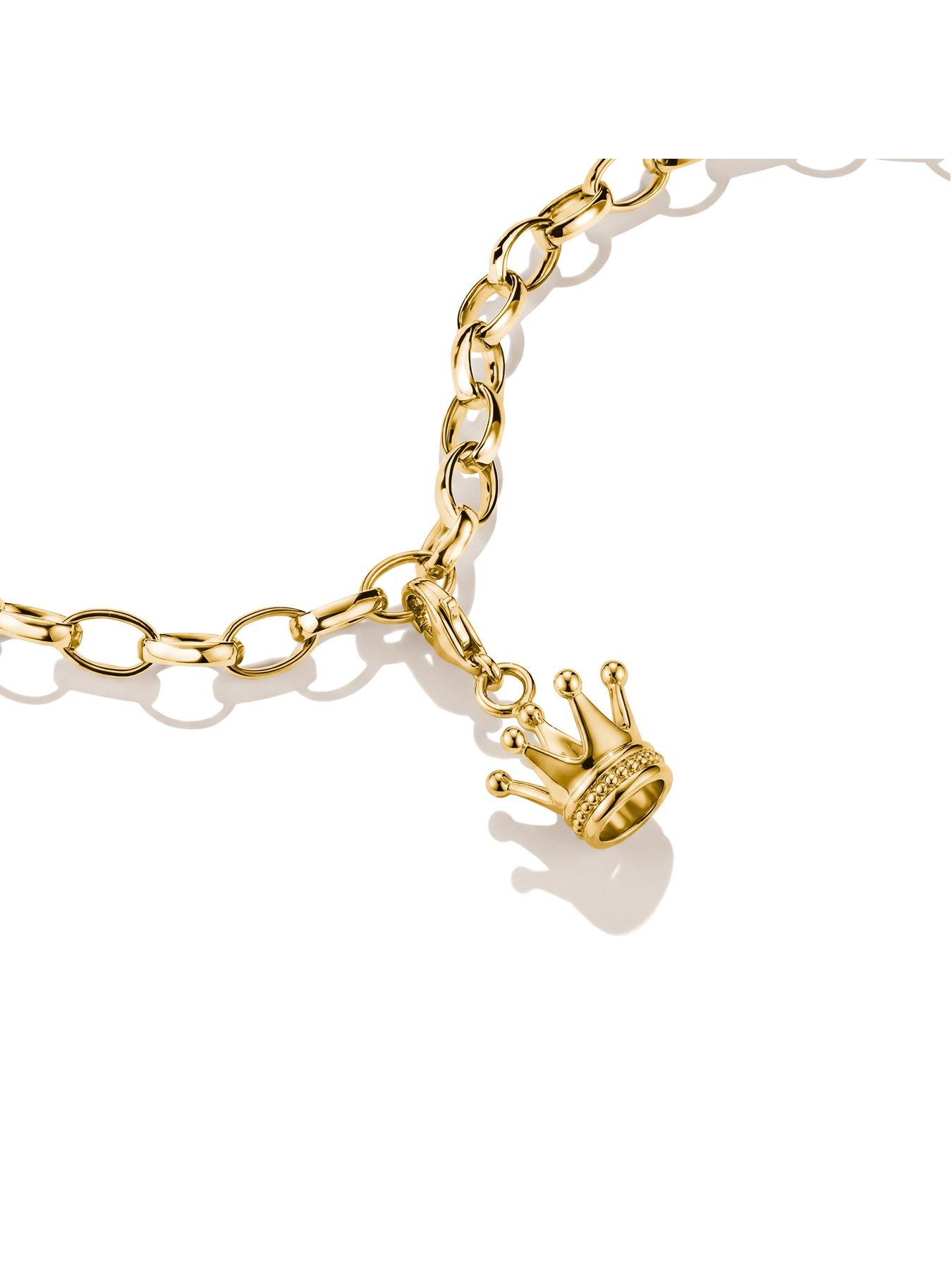 Image 2 of 2 of Thomas Sabo Crown Gold Charm Original Pendant