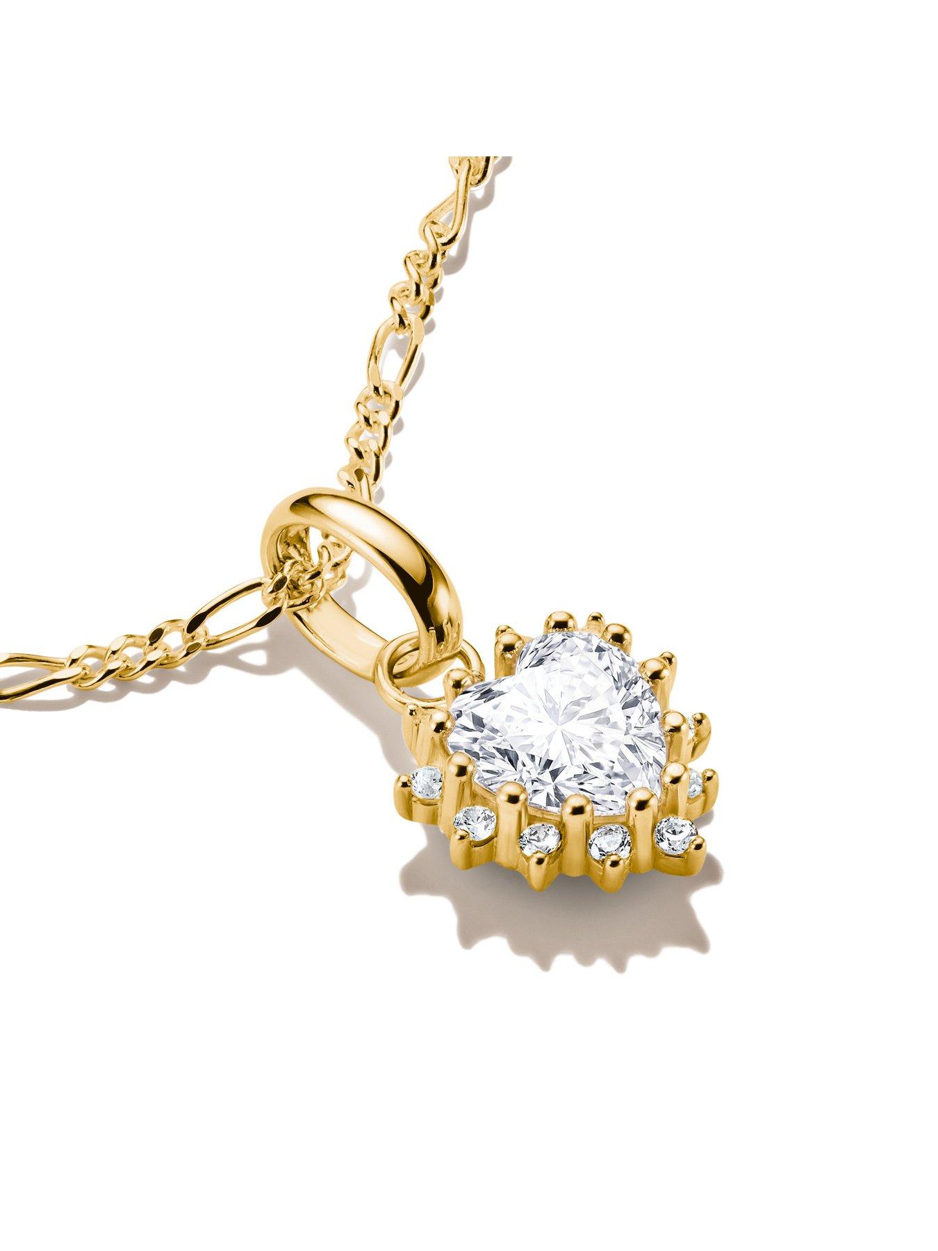 Image 2 of 2 of Thomas Sabo True Romance Red Heart Gold Charm Connect Pendant
