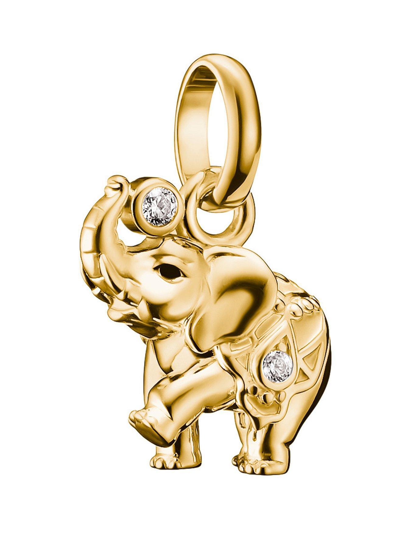 Image 1 of 2 of Thomas Sabo Elephant Gold Charm Connect Pendant