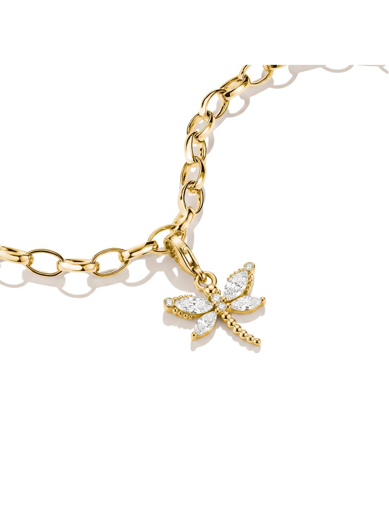 Image 2 of 2 of Thomas Sabo Dragonfly Gold Charm Original Pendant