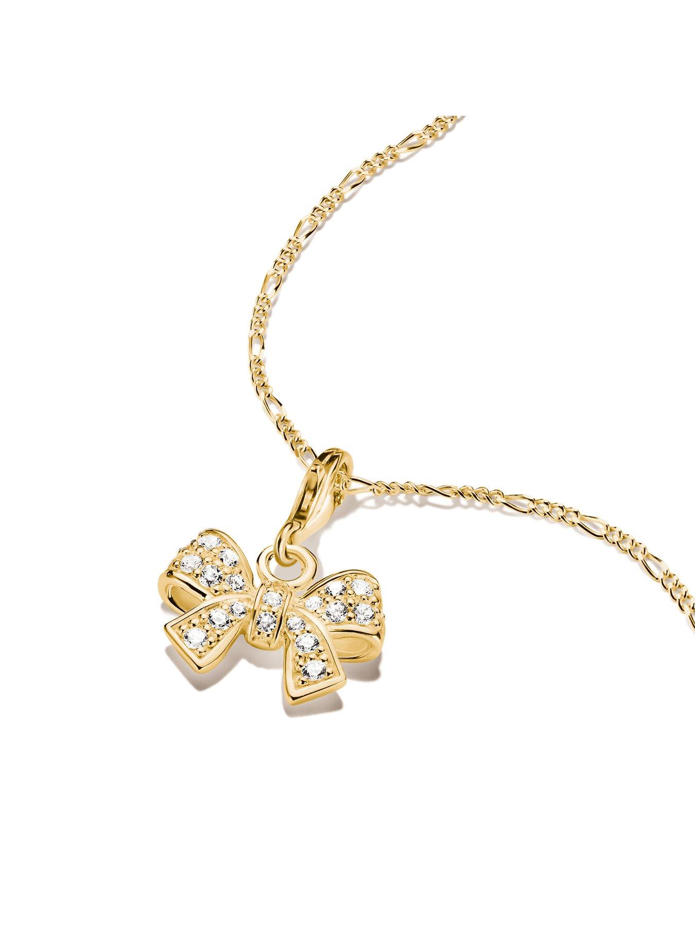 Image 2 of 2 of Thomas Sabo Bow w/Pave Gold Charm