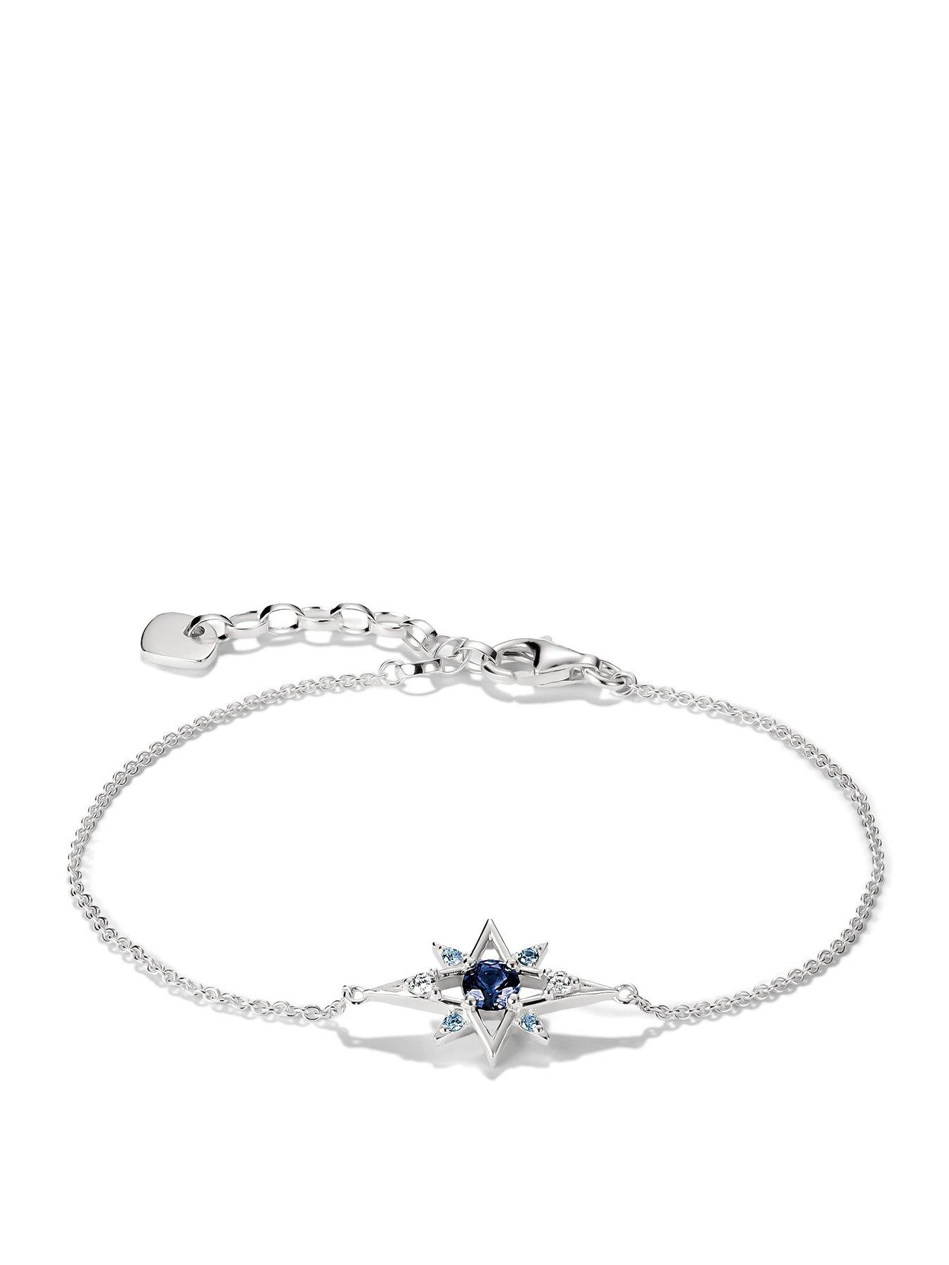 Image 1 of 2 of Thomas Sabo Star Bracelet w/blue stones