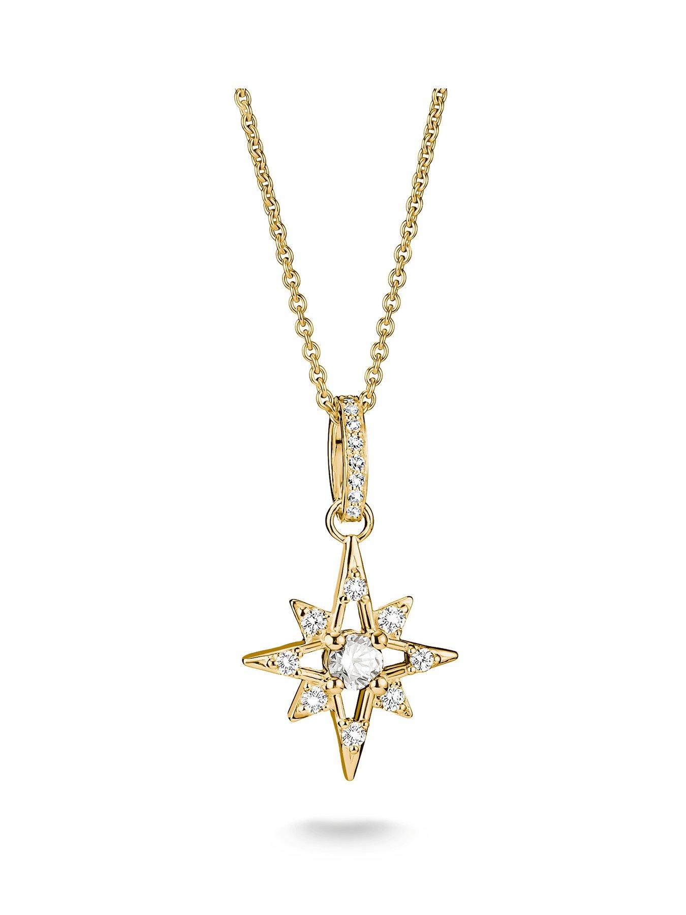 Image 1 of 2 of Thomas Sabo Star Necklace w/white zirconia