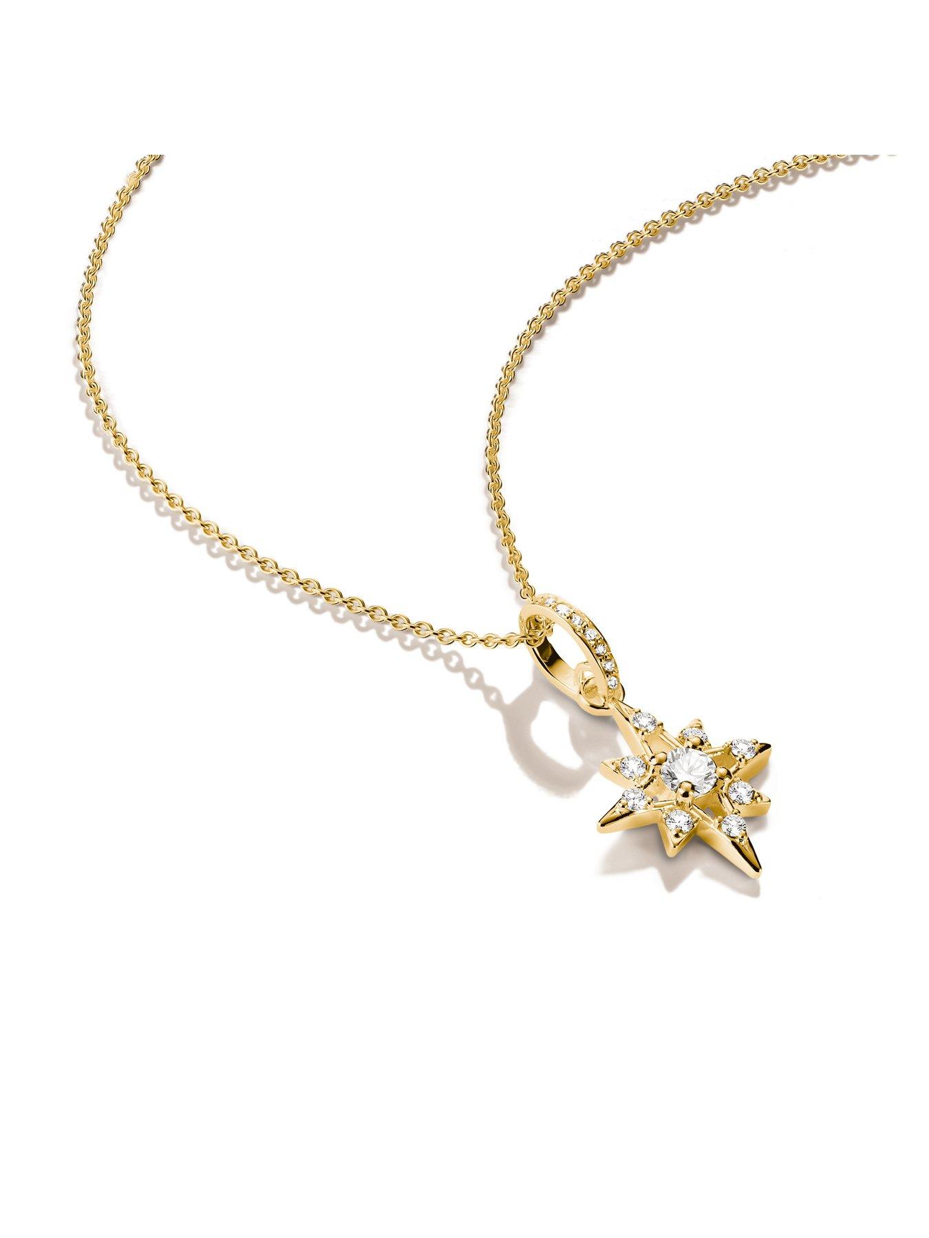 Image 2 of 2 of Thomas Sabo Star Necklace w/white zirconia