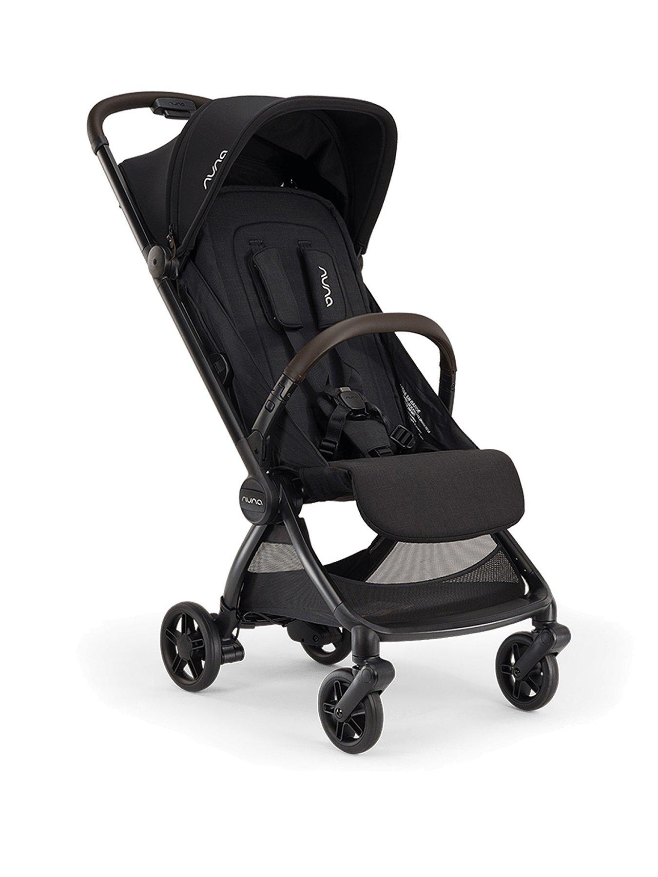Nuna Viaa Cabn Compact Travel Stroller - Caviar