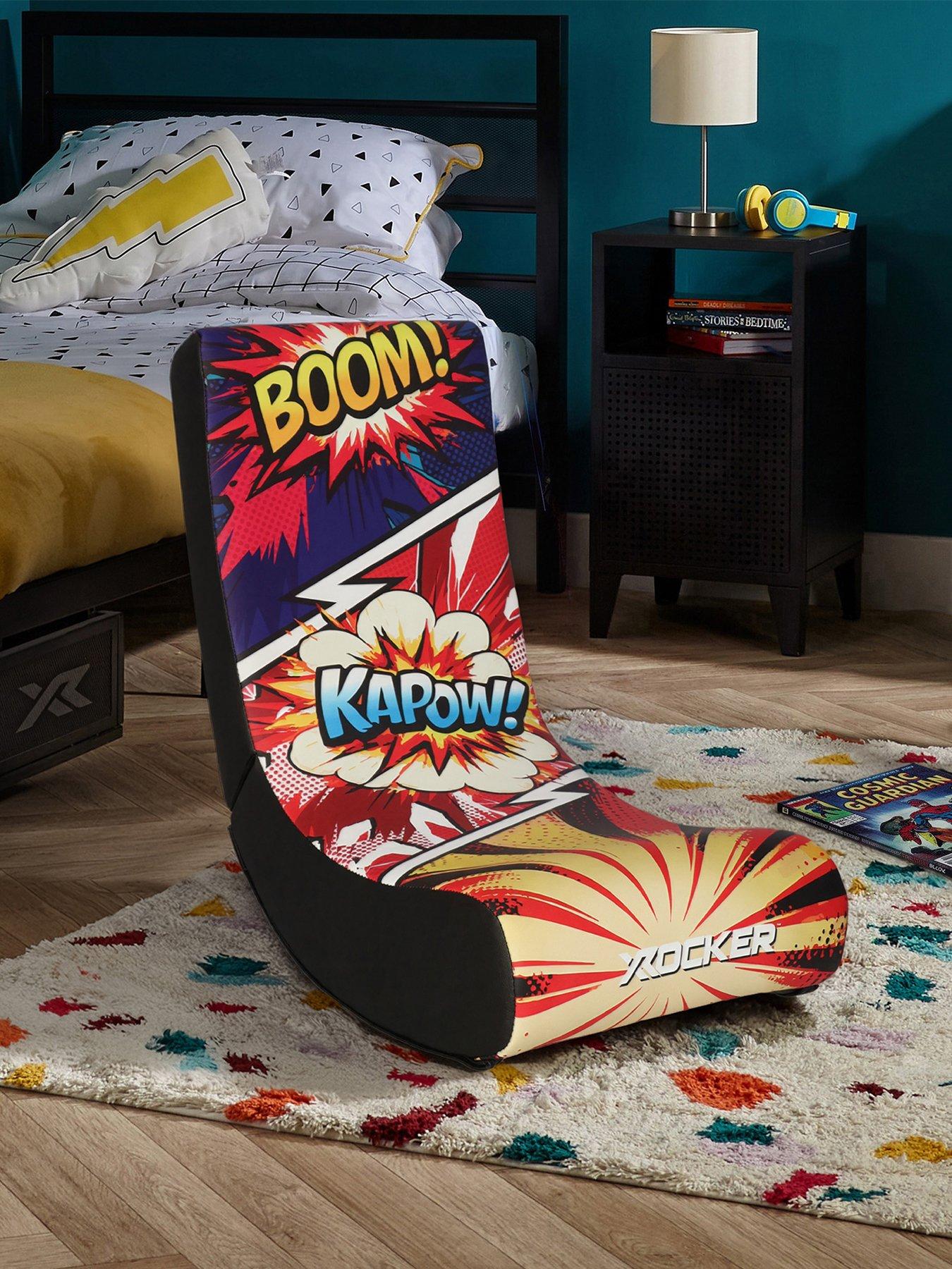 Image 1 of 7 of X Rocker X Rocker Video Rocker Gaming Chair for Kids - Comic Book