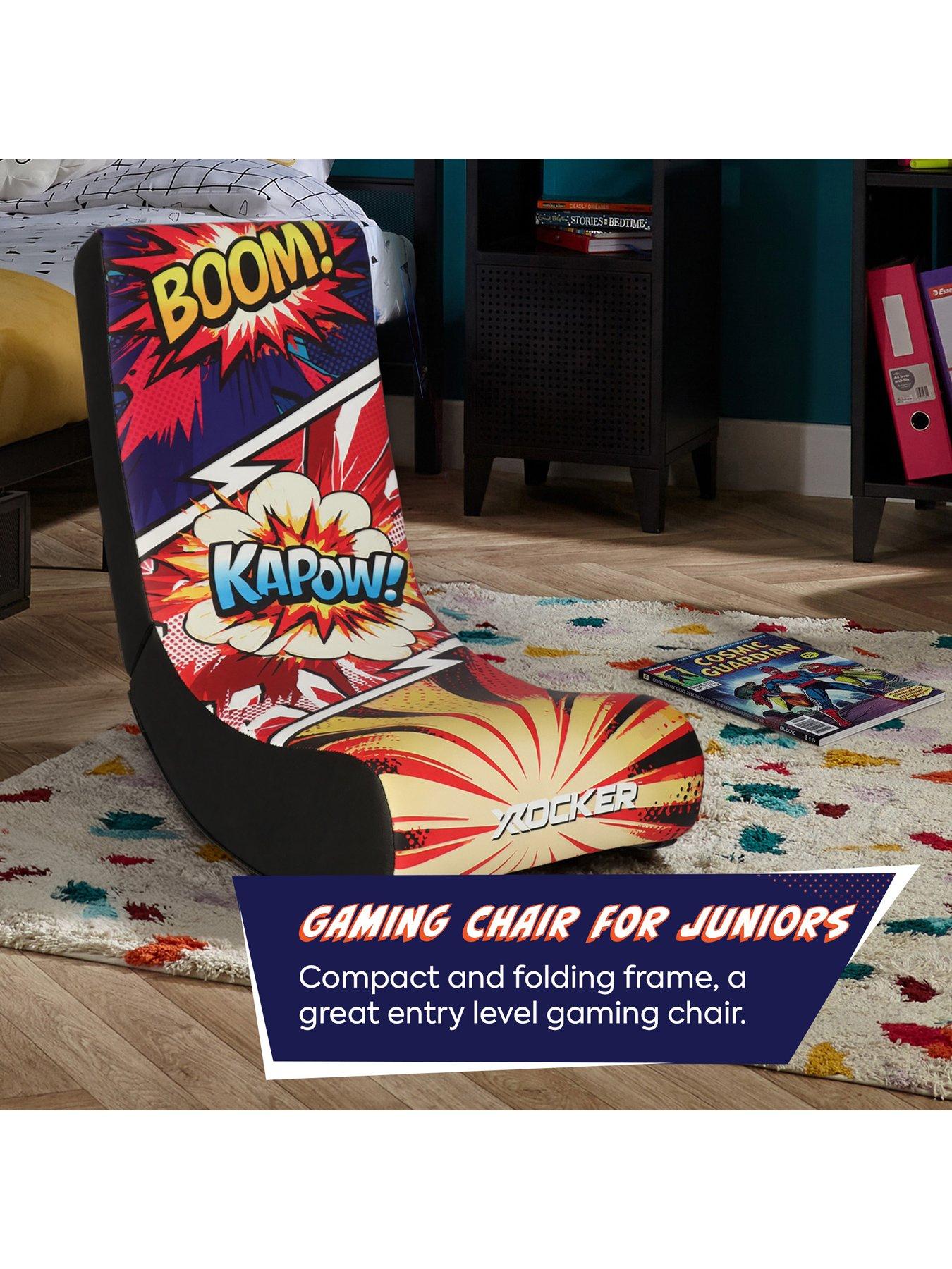 Image 4 of 7 of X Rocker X Rocker Video Rocker Gaming Chair for Kids - Comic Book