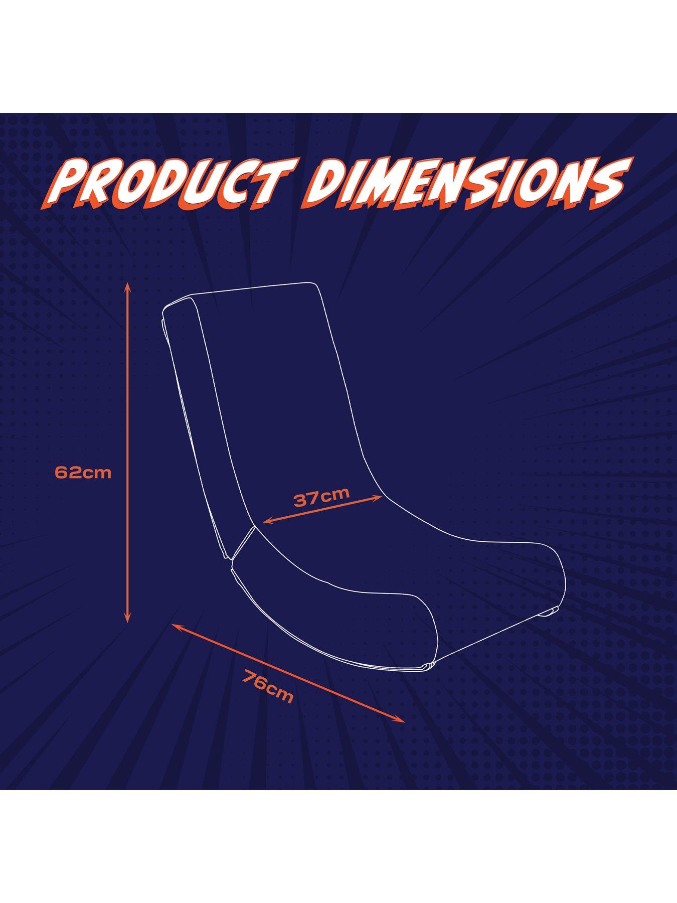 Image 7 of 7 of X Rocker X Rocker Video Rocker Gaming Chair for Kids - Comic Book