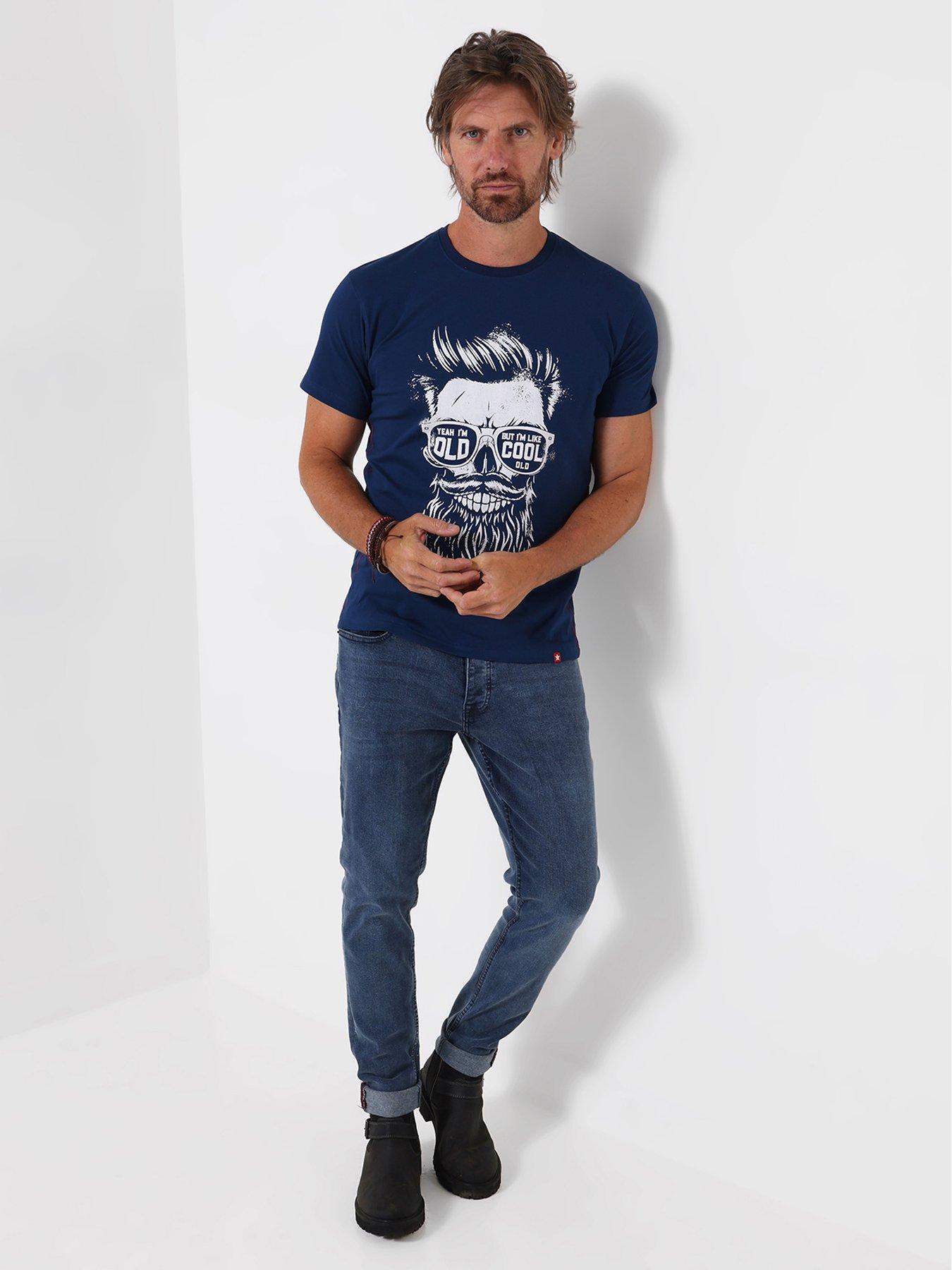 Image 3 of 5 of Joe Browns Mens Dead Cool T-Shirt - Blue