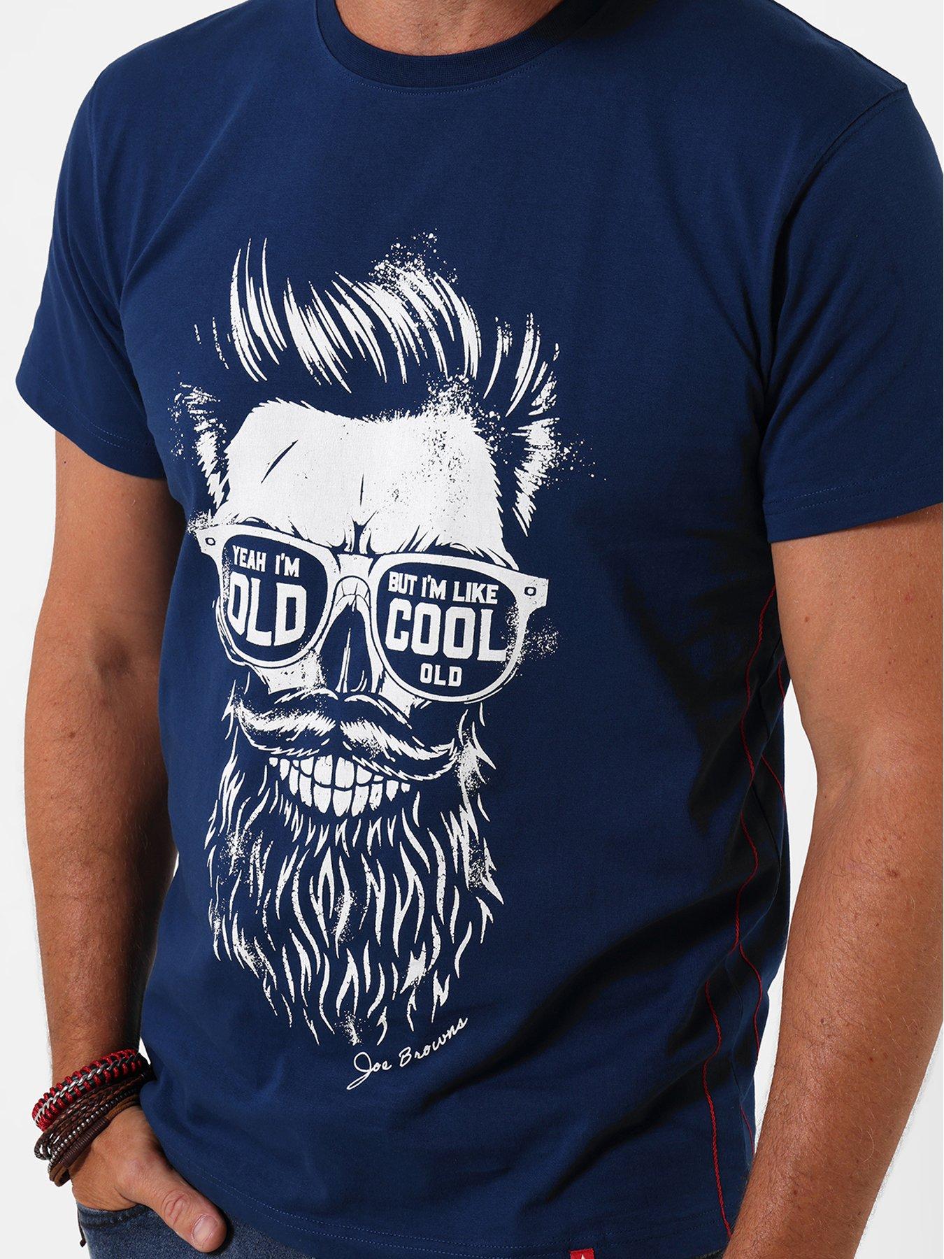 Image 4 of 5 of Joe Browns Mens Dead Cool T-Shirt - Blue