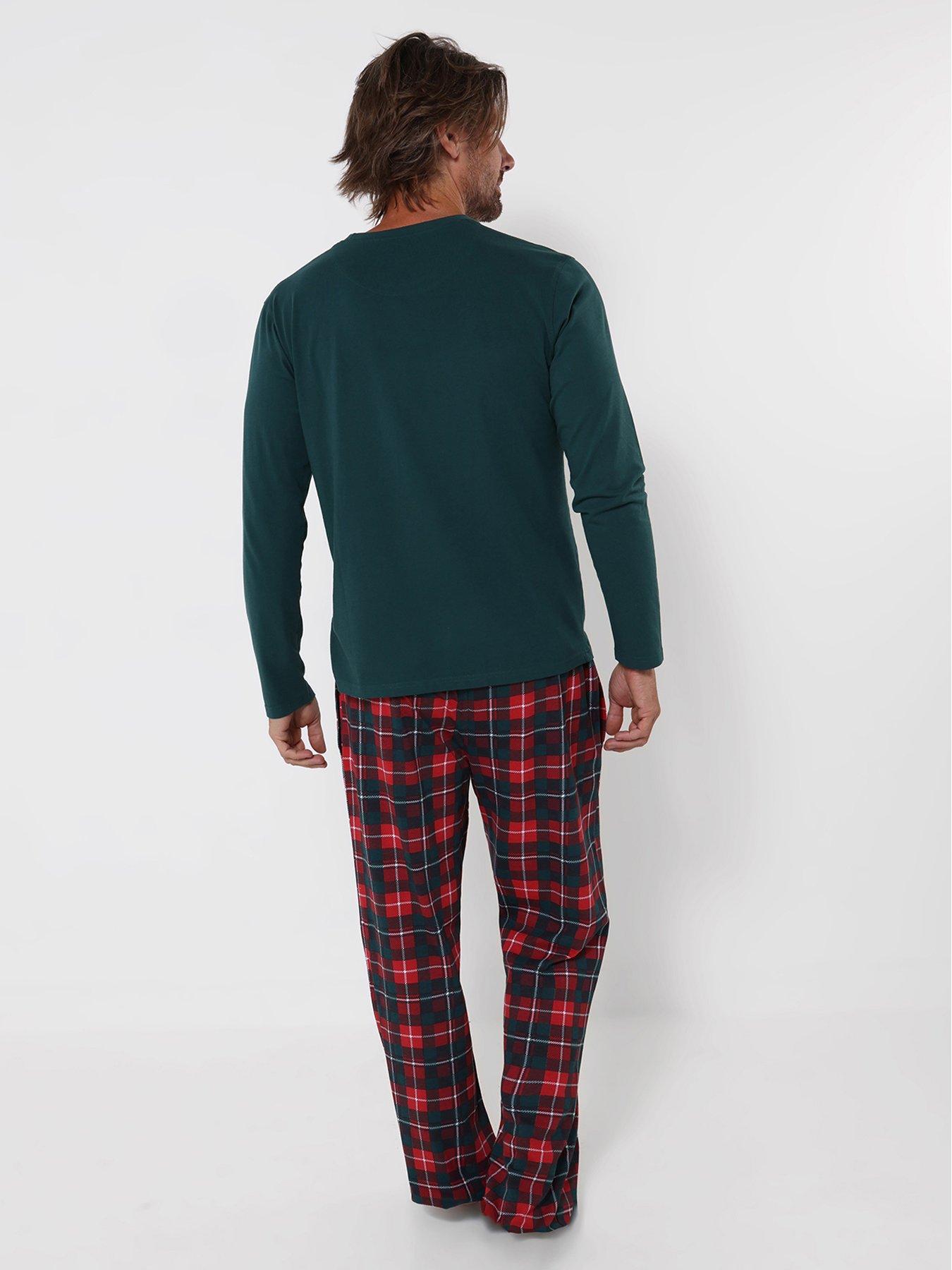 Image 2 of 7 of Joe Browns Mens Terrific Tiger Pyjamas - Green