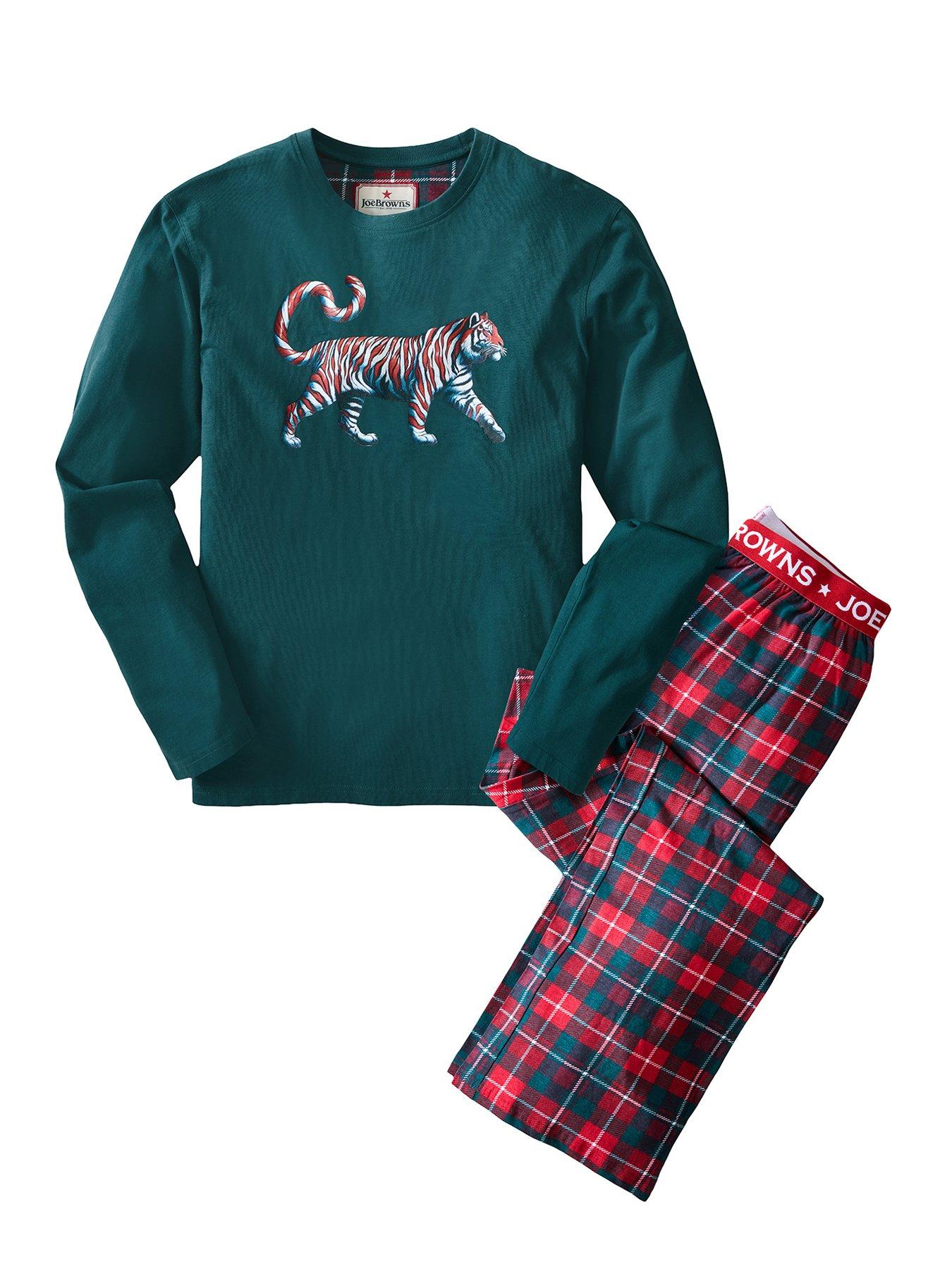 Image 5 of 7 of Joe Browns Mens Terrific Tiger Pyjamas - Green