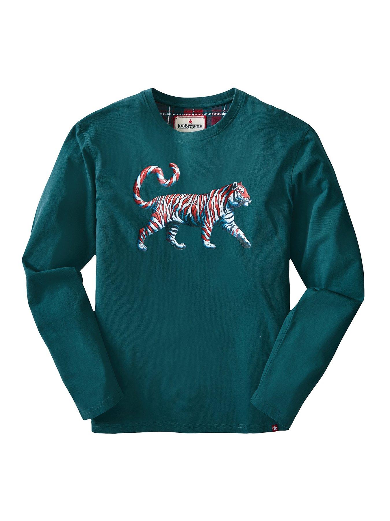 Image 6 of 7 of Joe Browns Mens Terrific Tiger Pyjamas - Green