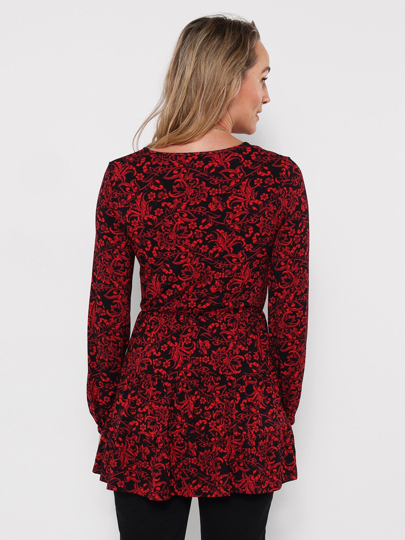 Image 3 of 7 of Joe Browns Womens Ivy Printed V-Neck Jersey Tunic Top - Multi