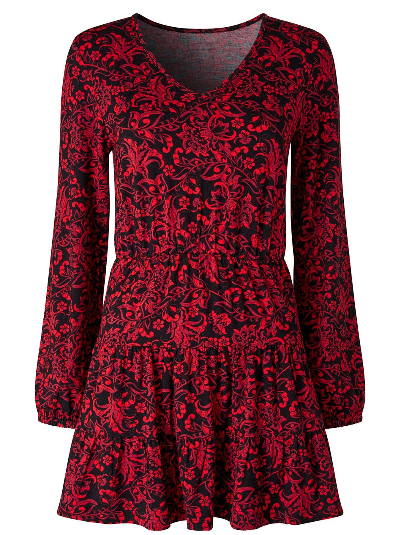Image 6 of 7 of Joe Browns Womens Ivy Printed V-Neck Jersey Tunic Top - Multi
