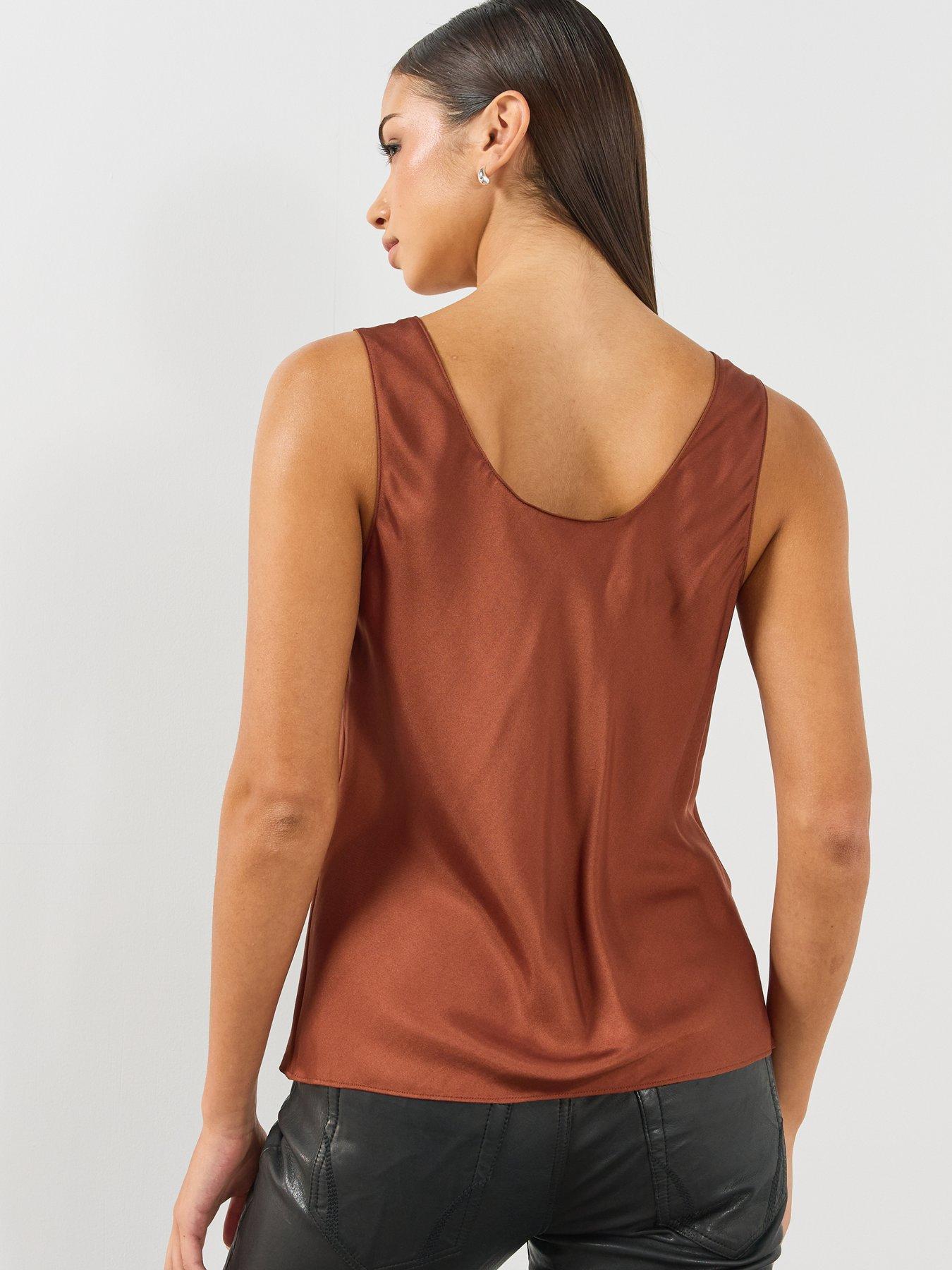 Image 2 of 6 of AllSaints Womens Milla Sleeveless Top - Red