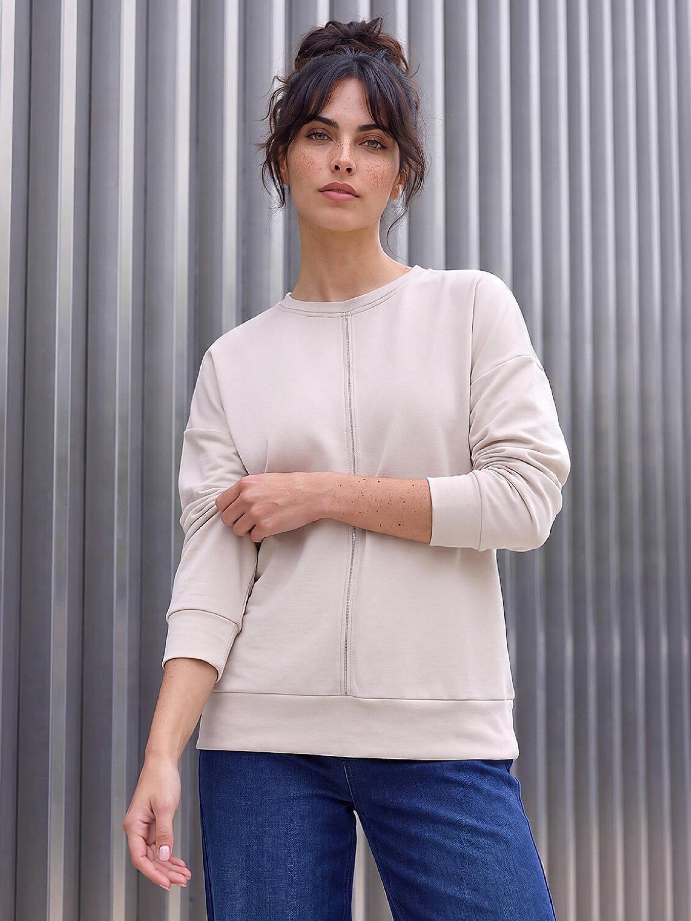 Image 1 of 4 of Roman Beaded Soft Sweatshirt