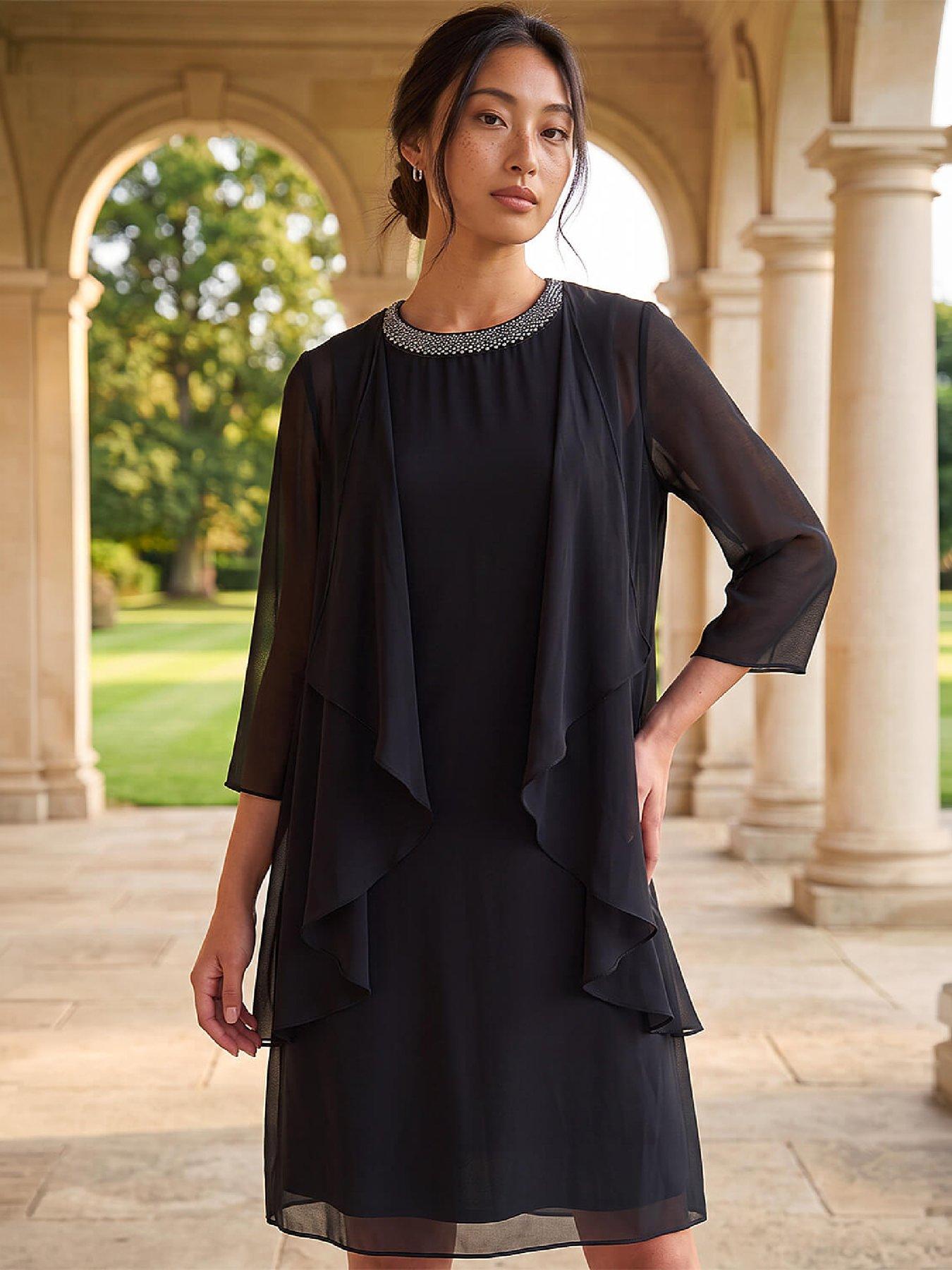 Image 4 of 4 of Roman Petite 2 In 1 Shift Dress