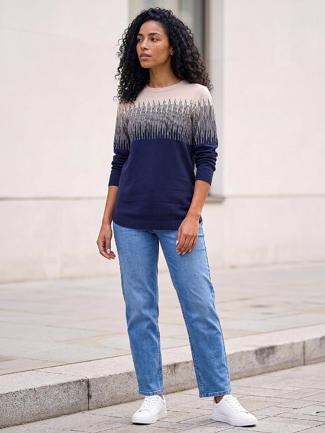 Image 3 of 4 of Roman Hotfix Colour Block Jumper