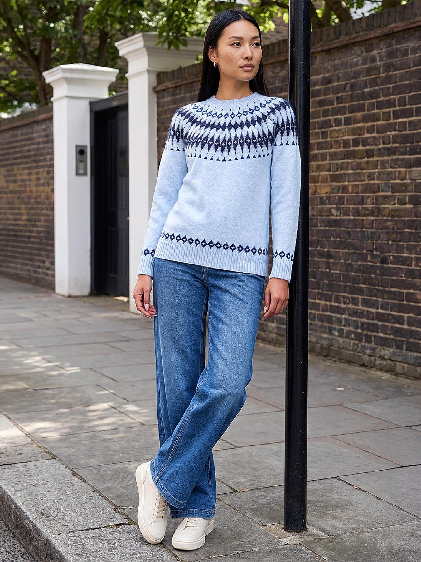 Image 3 of 4 of Roman Fluffy Fairisle Knit Jumper