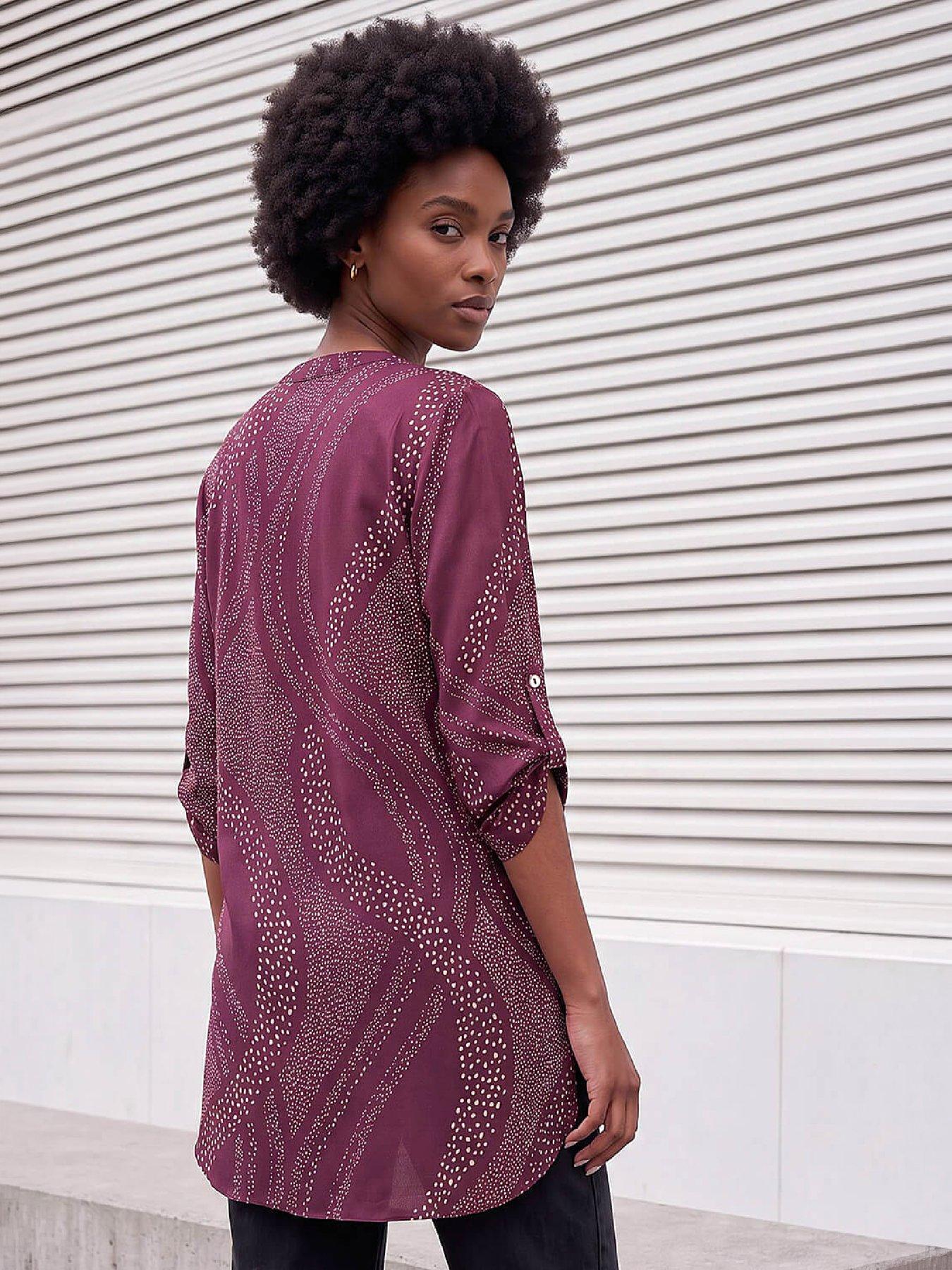 Image 2 of 4 of Roman Spot Longline Top