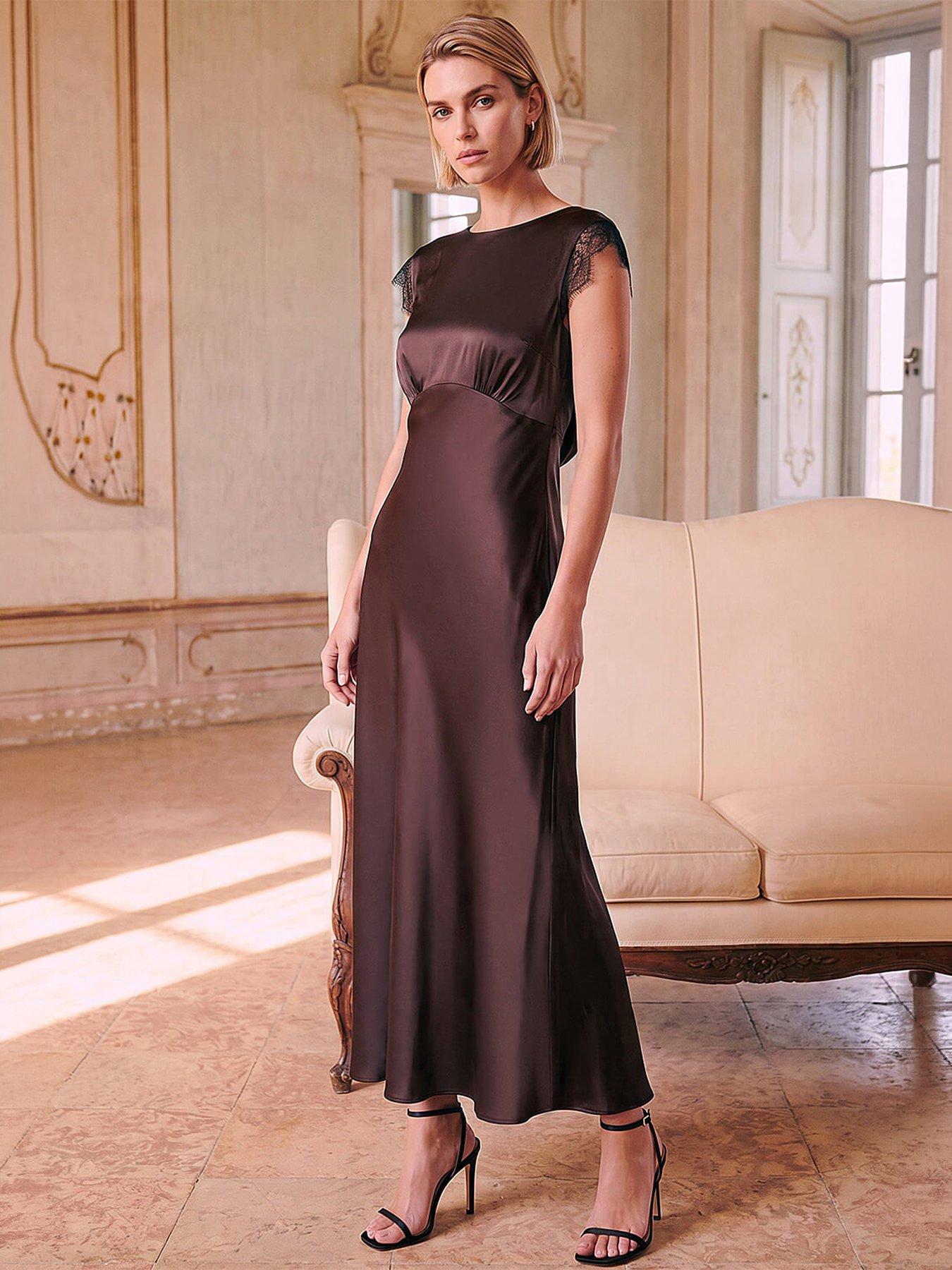 Image 1 of 4 of Roman Lace Back Dress