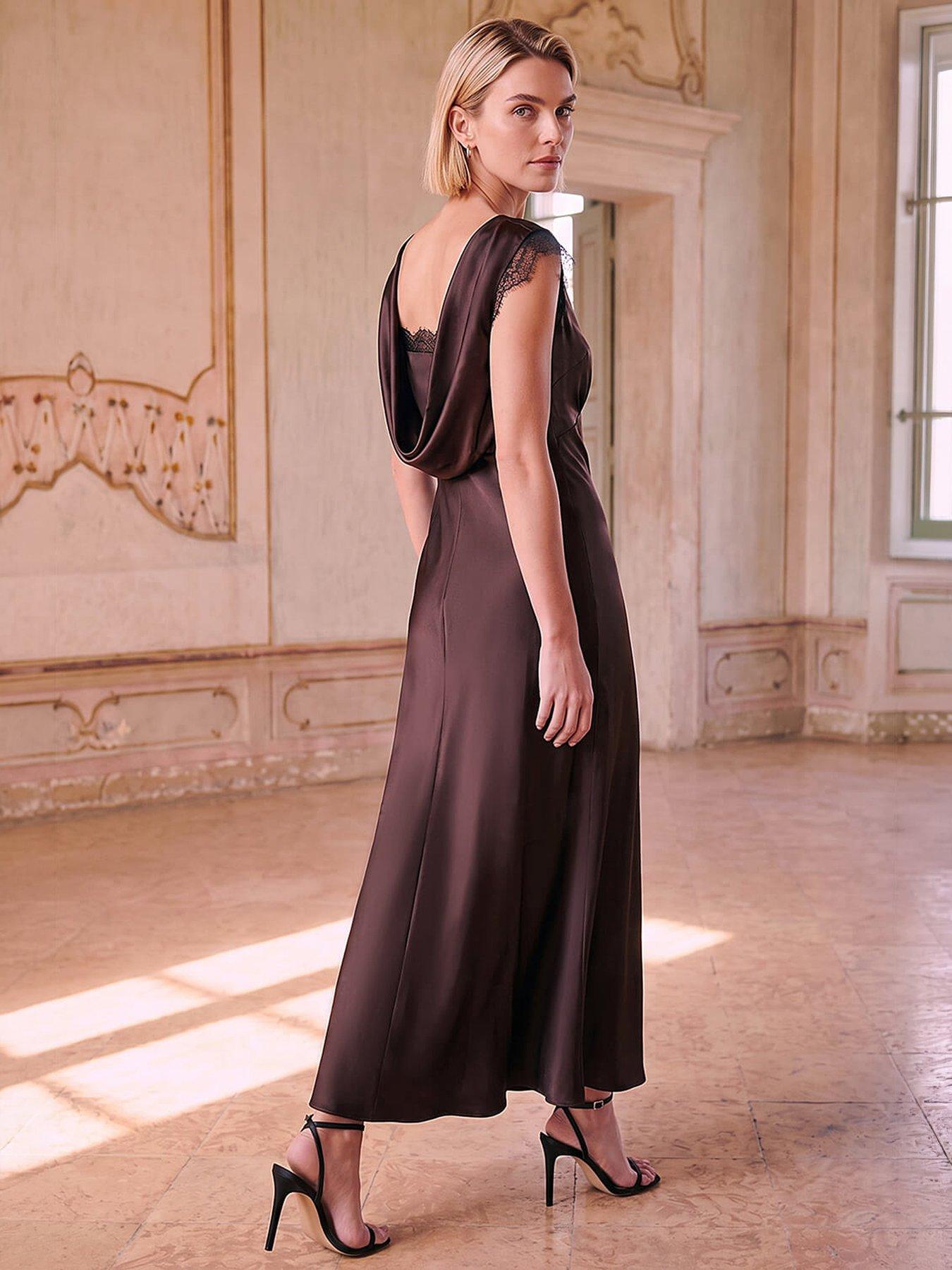 Image 3 of 4 of Roman Lace Back Dress