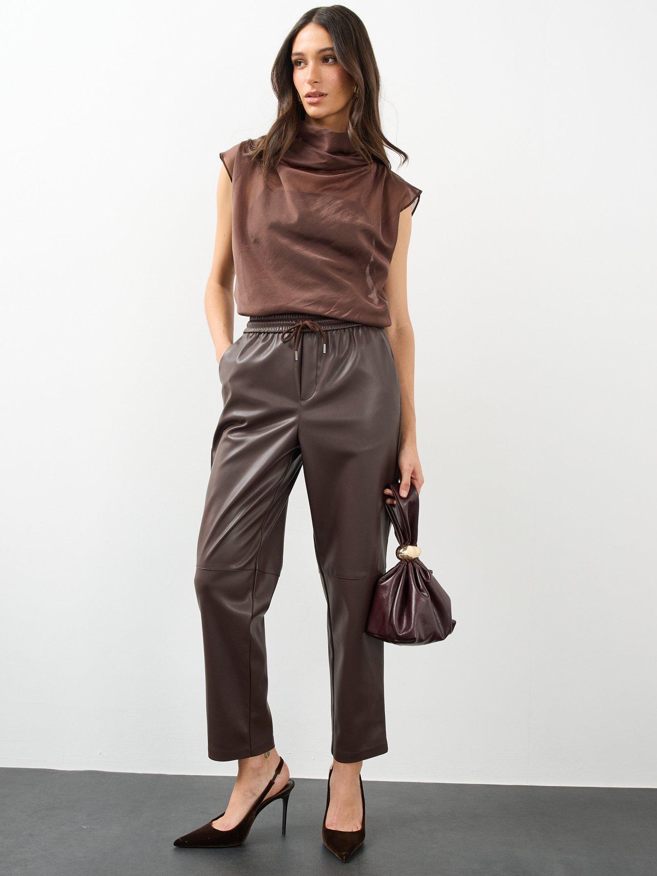 Image 3 of 6 of The Very Collection Sheer Funnel Neck Blouse